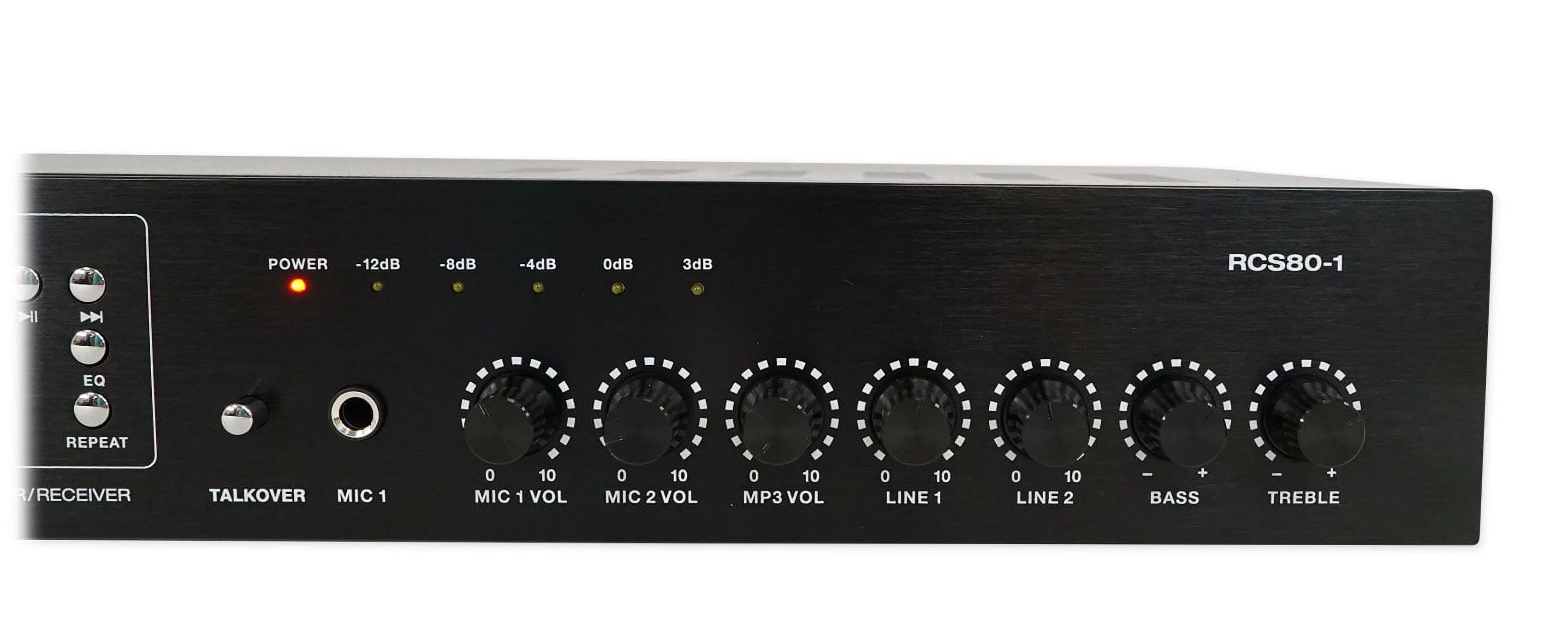 Rockville 70v Commercial/Restaurant Amplifier+2) Black Wall+4) Ceiling Speakers