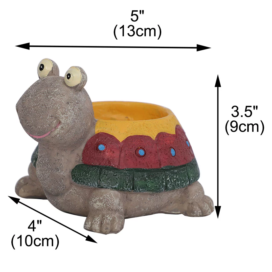 Household Garden Office Resin Turtle Shaped Plant Flower Pot Planter