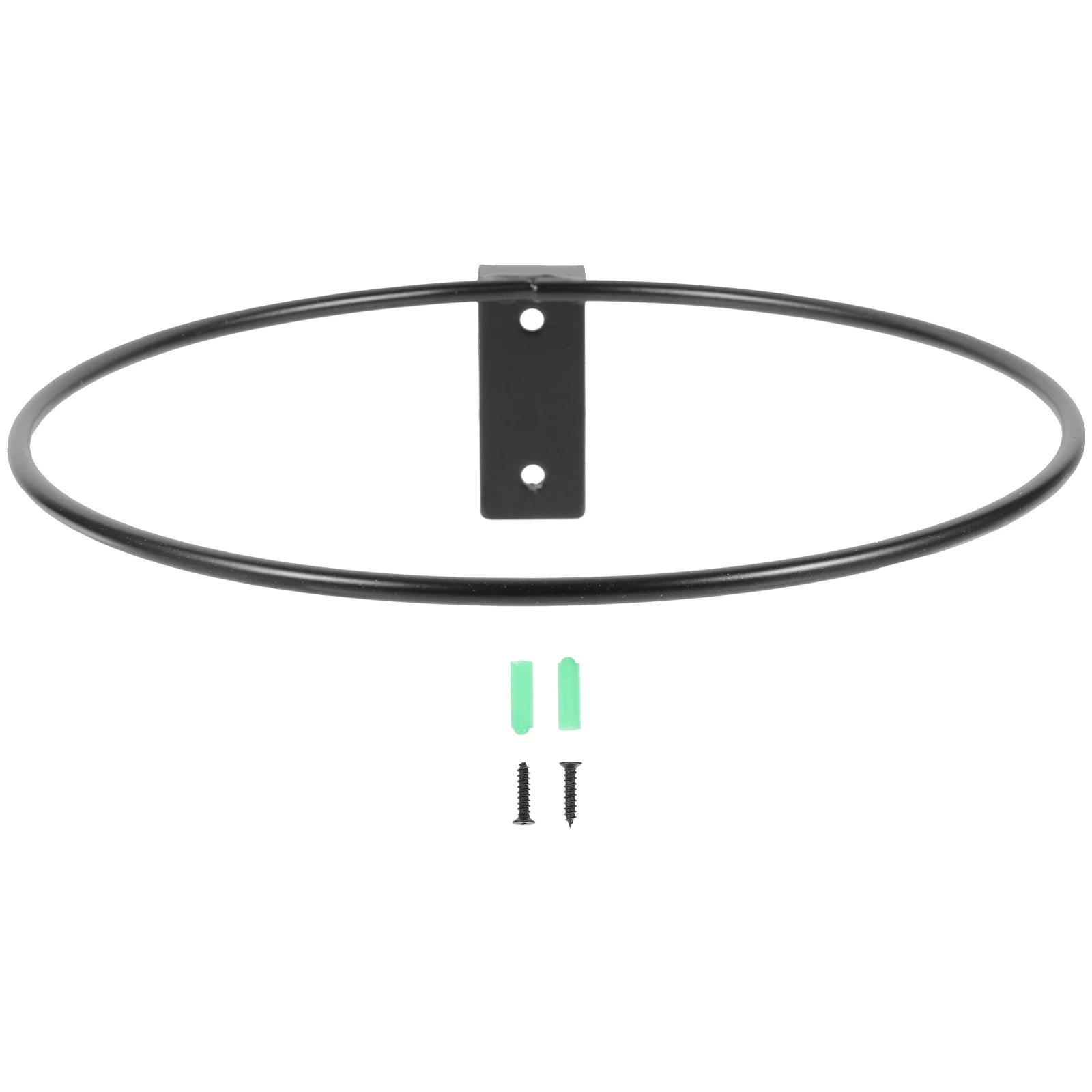 Hemoton Wall Mounted Flower Pot Rack Iron Ring Flowerpot Wall Bracket Planter Holder