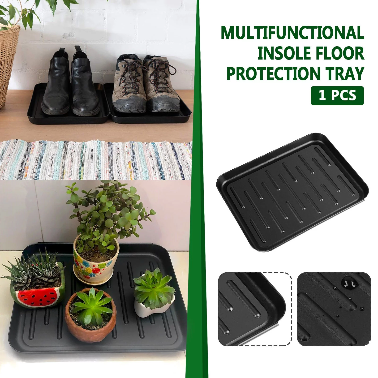 Bnnlsa Flower Pots Boot Tray Floor Protection Pet Bowls Paint Dog Bowlsgarage Indoor Outdoor