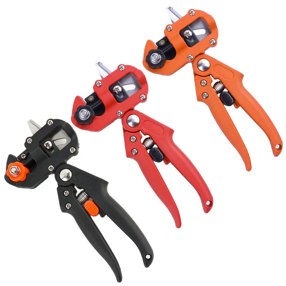 SENRISE Pruning Grafting Tool Garden Tree Pruning Pruner Shears Snip Scissors Cutting Tool Kit 3 Colors