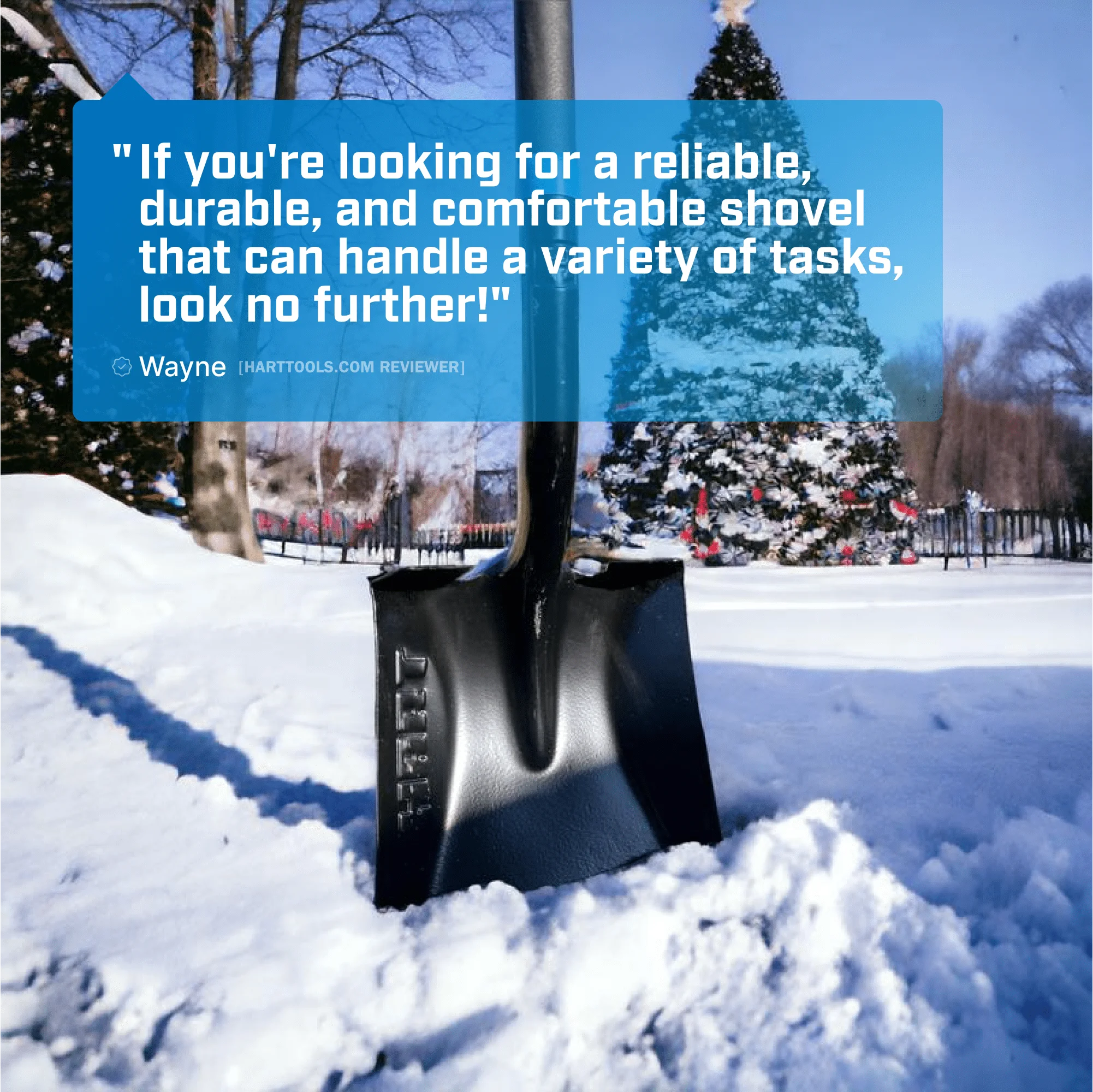 HART Heavy-Duty Transfer Shovel with Fiber glass Handle