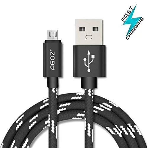 10ft AGOZ Micro USB Cable Fast Charger Cord for Amazon Echo, Echo Dot 1st and Echo Dot 2nd Generation, Google Home Mini Speaker