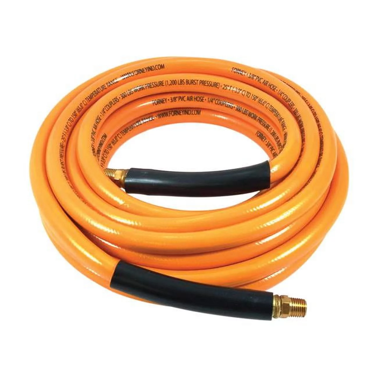 25 ft. x 0.38 in. Dia. PVC Air Hose, 300 PSI - Yellow