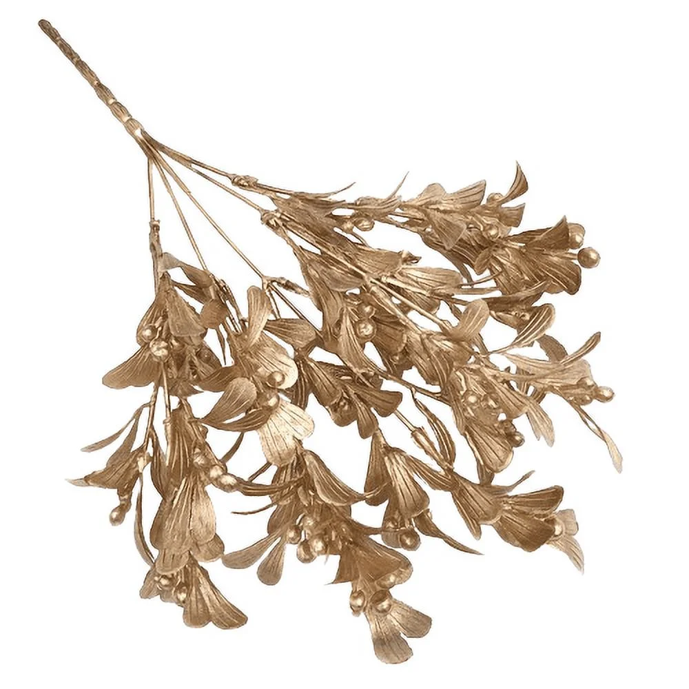 Nvzi-a Artificial Plants, Artificial Leaves Simulate Shrubs Garden Wedding Festival Decoration Table Flower Pot Fillers - Set of 2 (Golden Fruit Grass)