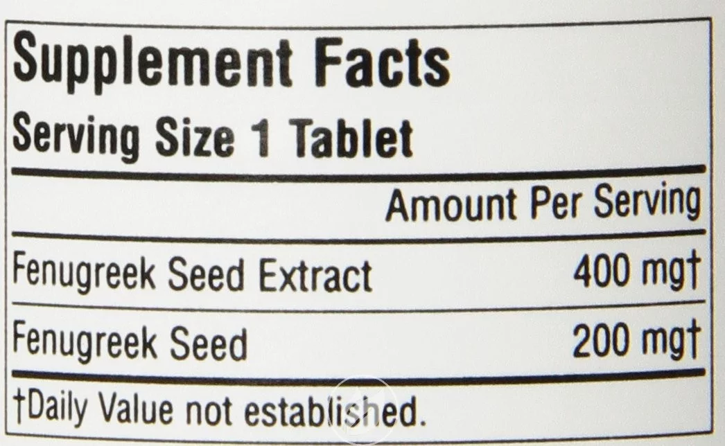 Planetary Herbals Full Spectrum Fenugreek Tablets, 60 Count