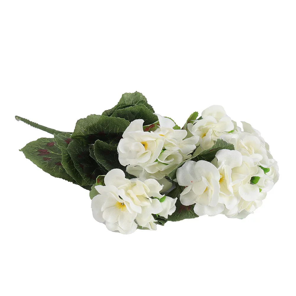 Sufanic Artificial Geranium Flowers Plant Artificial Plants Artificial Flower,White