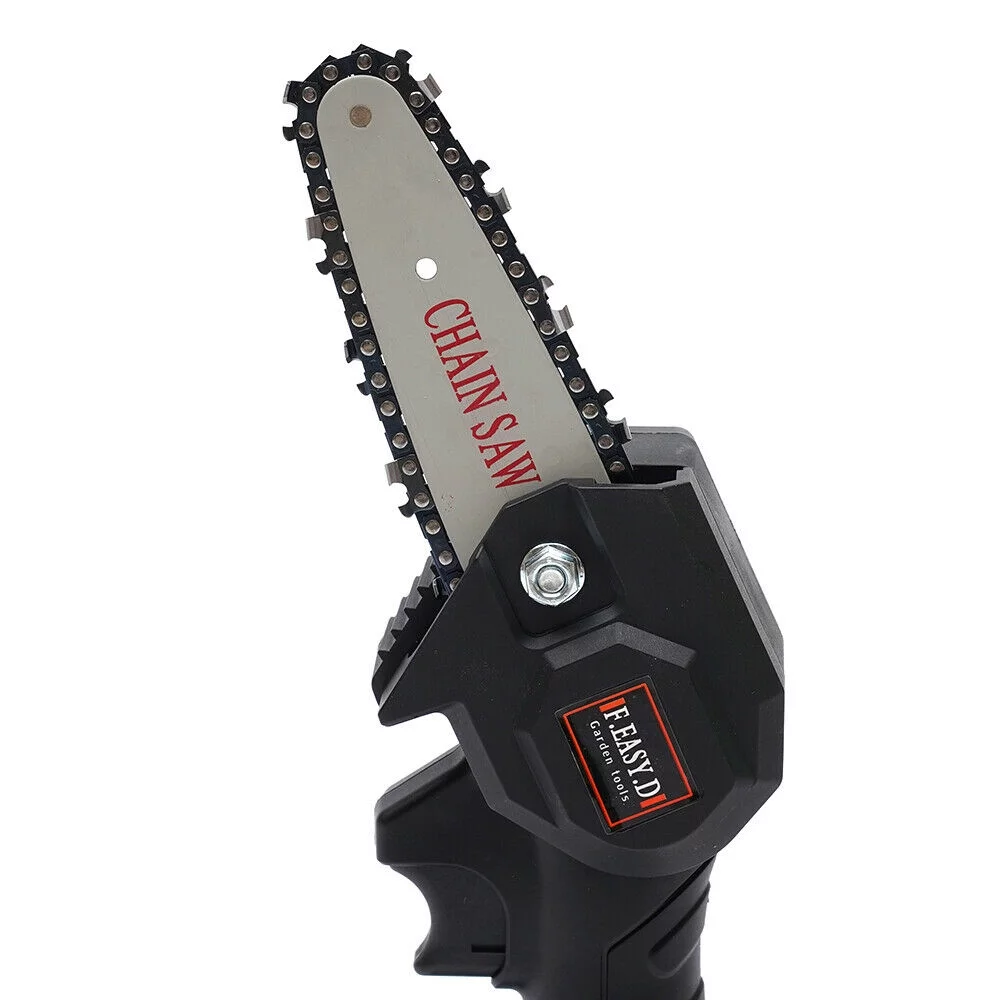 Miumaeov Electric Chainsaw 24V 4'' Mini Chain Saw Rechargeable Cordless Brushless Chainsaw Battery Powered for Wood Cutting Tree Pruning and Gardening
