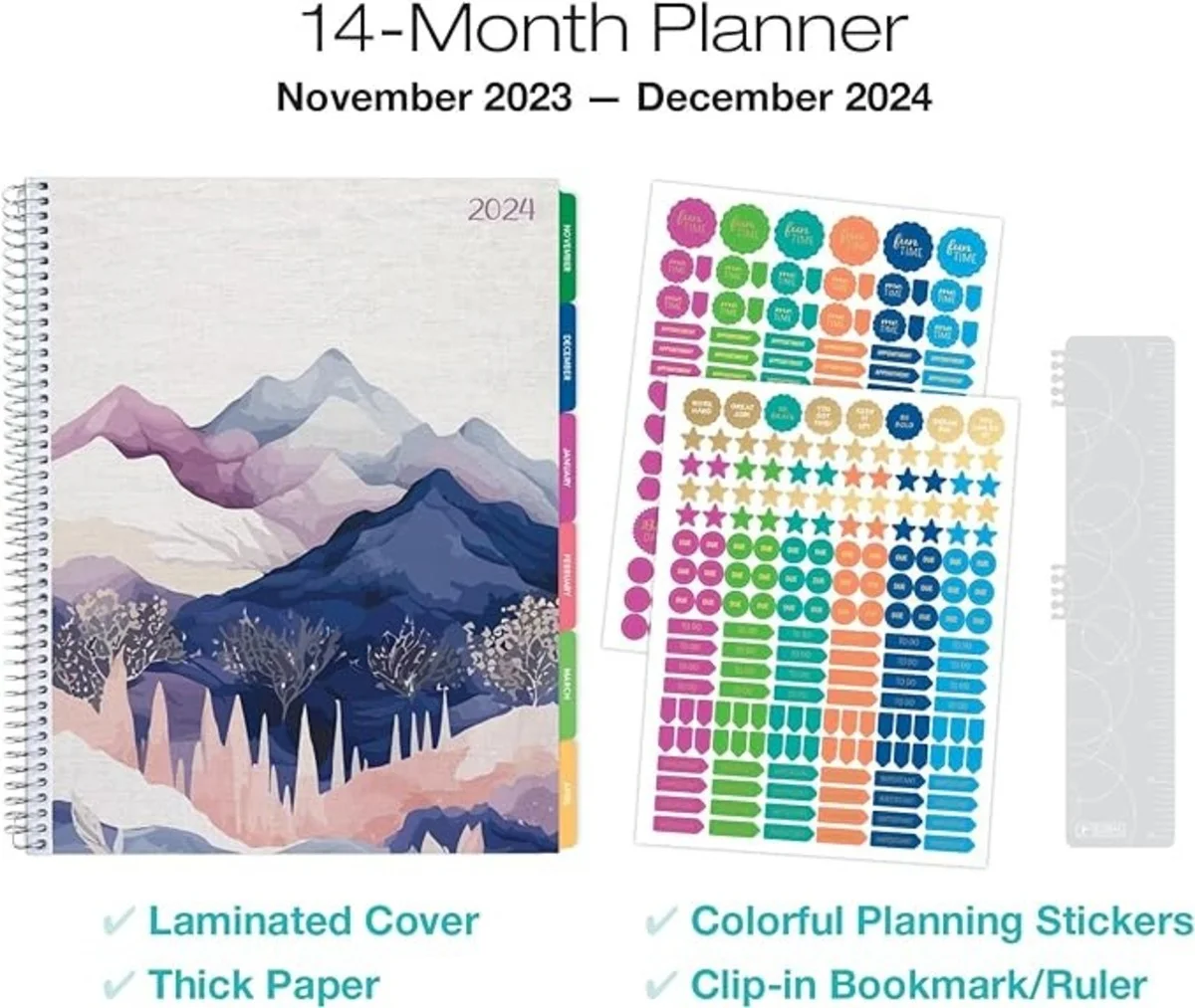 2024 Laminated Cover Fashion Planner - 8.5