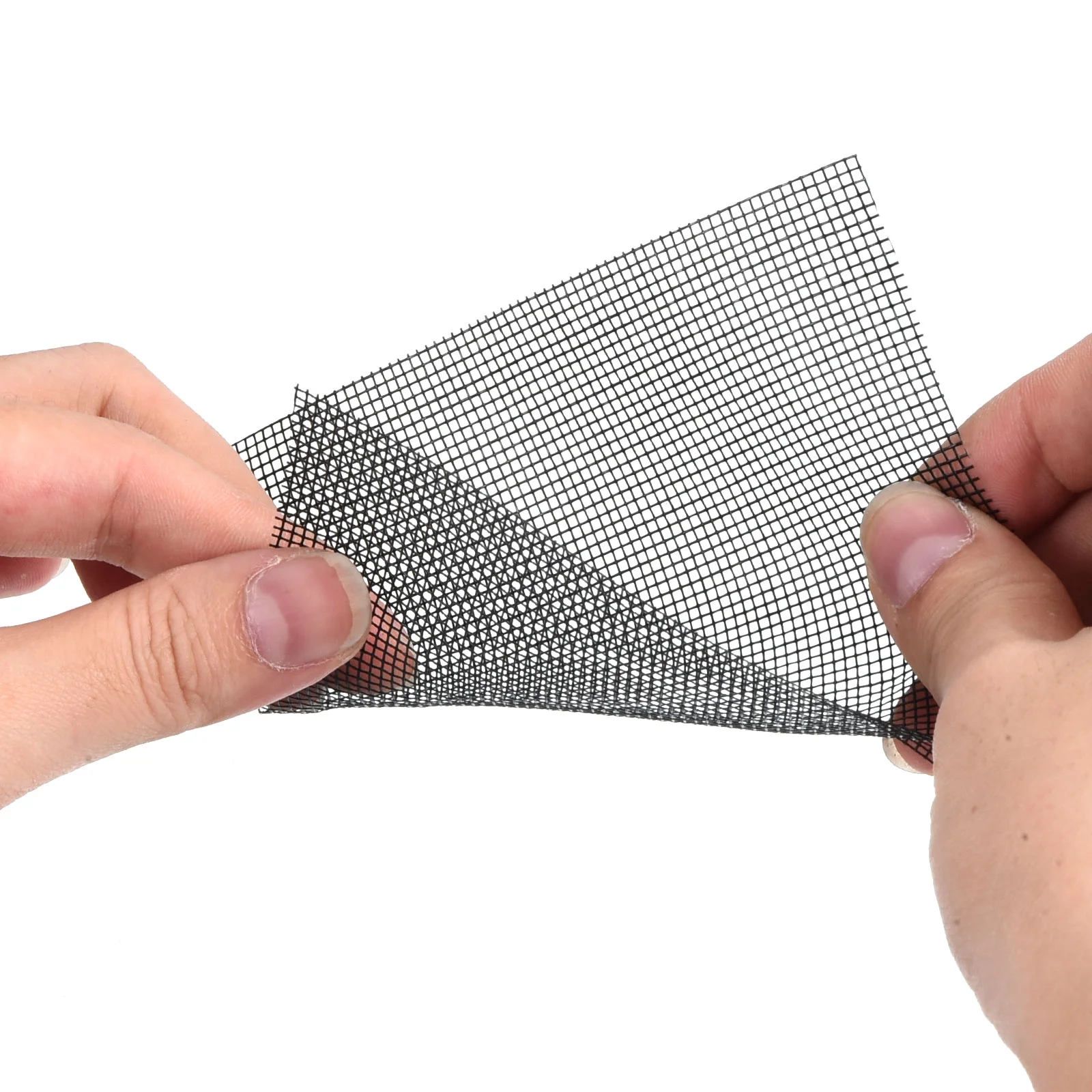 Uxcell Flower Pot Hole Mesh Pad, 4 x 4 Inch Square Drainage Hole Screen Bottom Grid Mat, Black 100 Pack