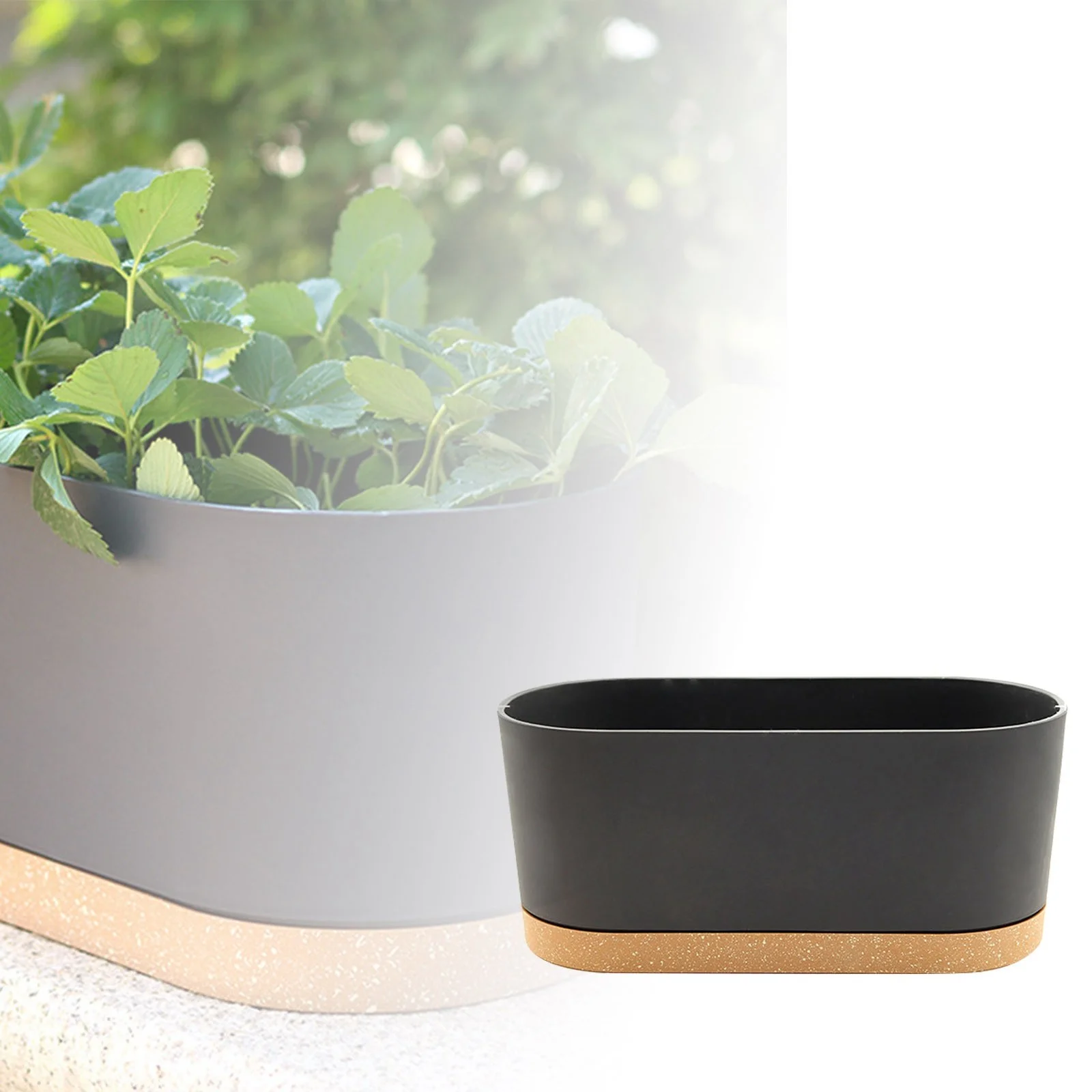 SIfdSeng Rectangular Planter Planter Vegetable Balcony Planter Simple Planter Bedroom Balcony Living Room Planter Fathers Day Decorations for Party Father Day Gifts for Dad