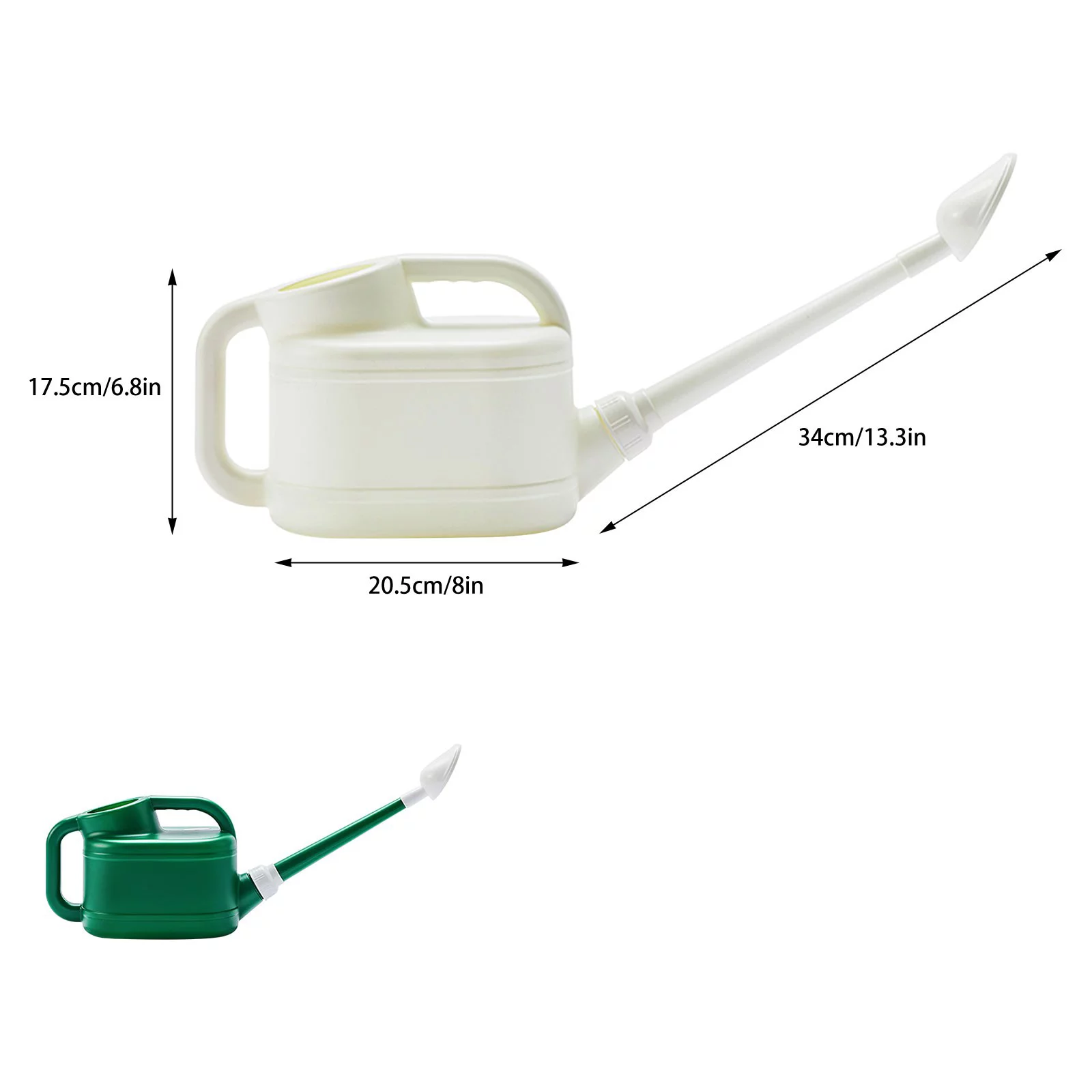 Watering Pot Sprinkler Long Mouth Thickened Sprinkler Vegetable Blow Molding Garden Flower Sprinkler 4L Metal Sprinkler Utility Tool