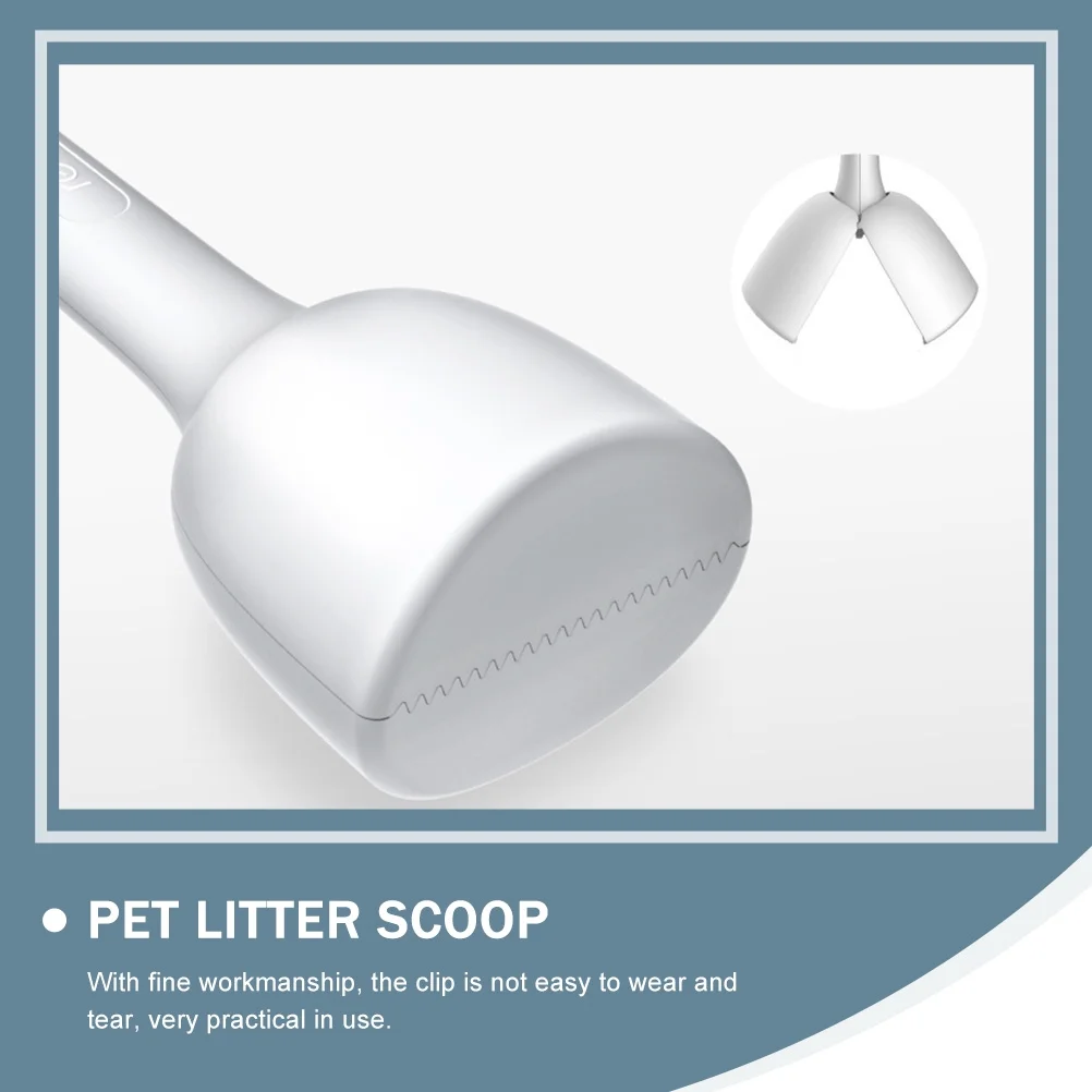 Puppy Dog Poop Shovel Dog Poop Picker Dog Excrement Clip Toilet Detergent White Plastic