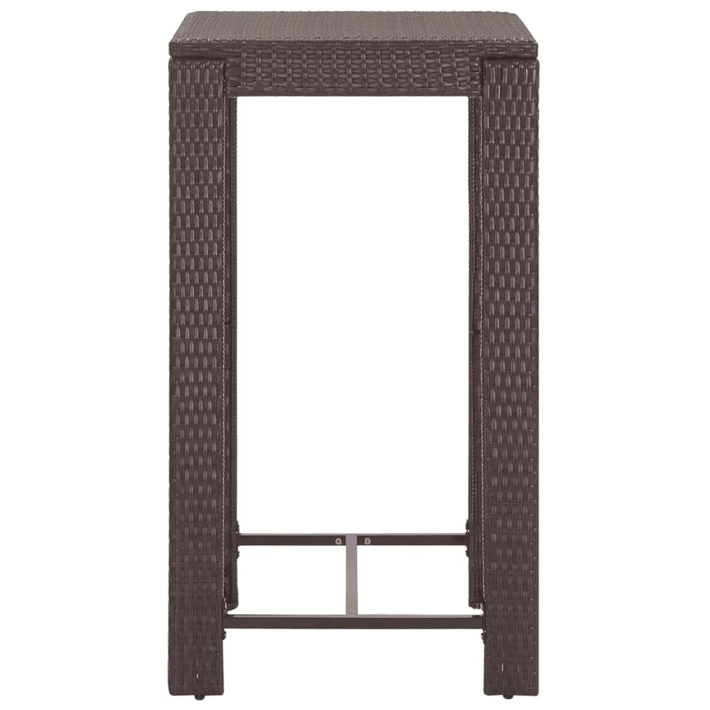 Andoer parcel,Set Rattan Bar Set With Cushions ChairsPatio Table And Chairs Patio Bar TableBar And ChairsBar Poly Rattan With Cushions Patio 5 Piece PatioBar Poly