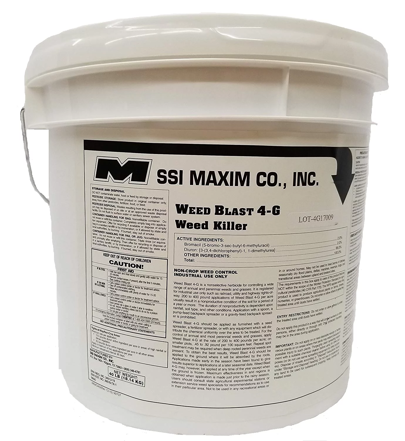 Weed Blast 4G, 40# Pail