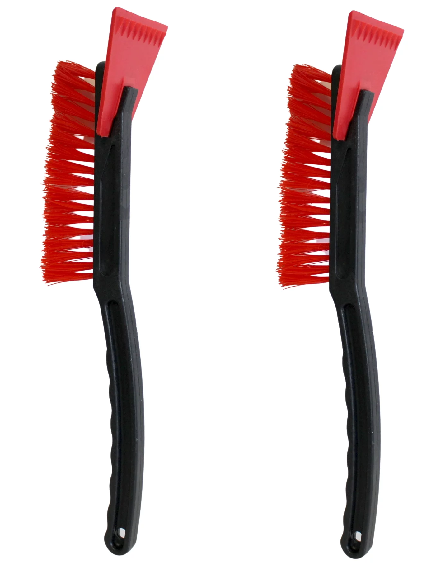 Dependable Industries 2 Pack Red Auto Snow Brush Scraper Combo 17