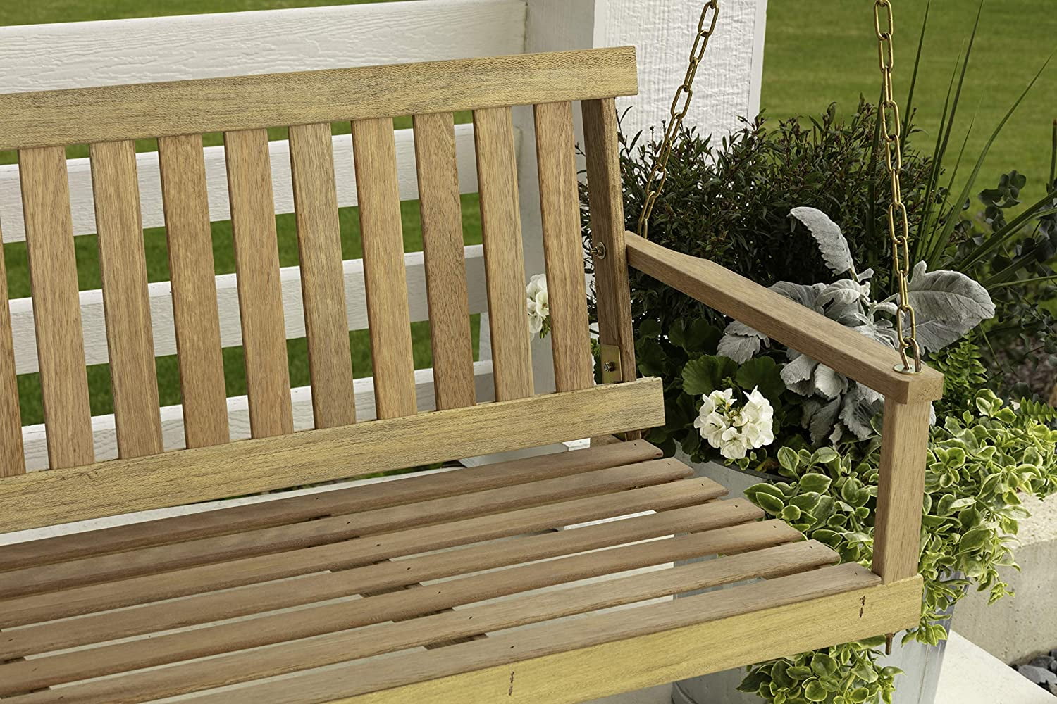 Jennings Traditional 4-Foot Swing Seat with Chains in Unfinished hardwood