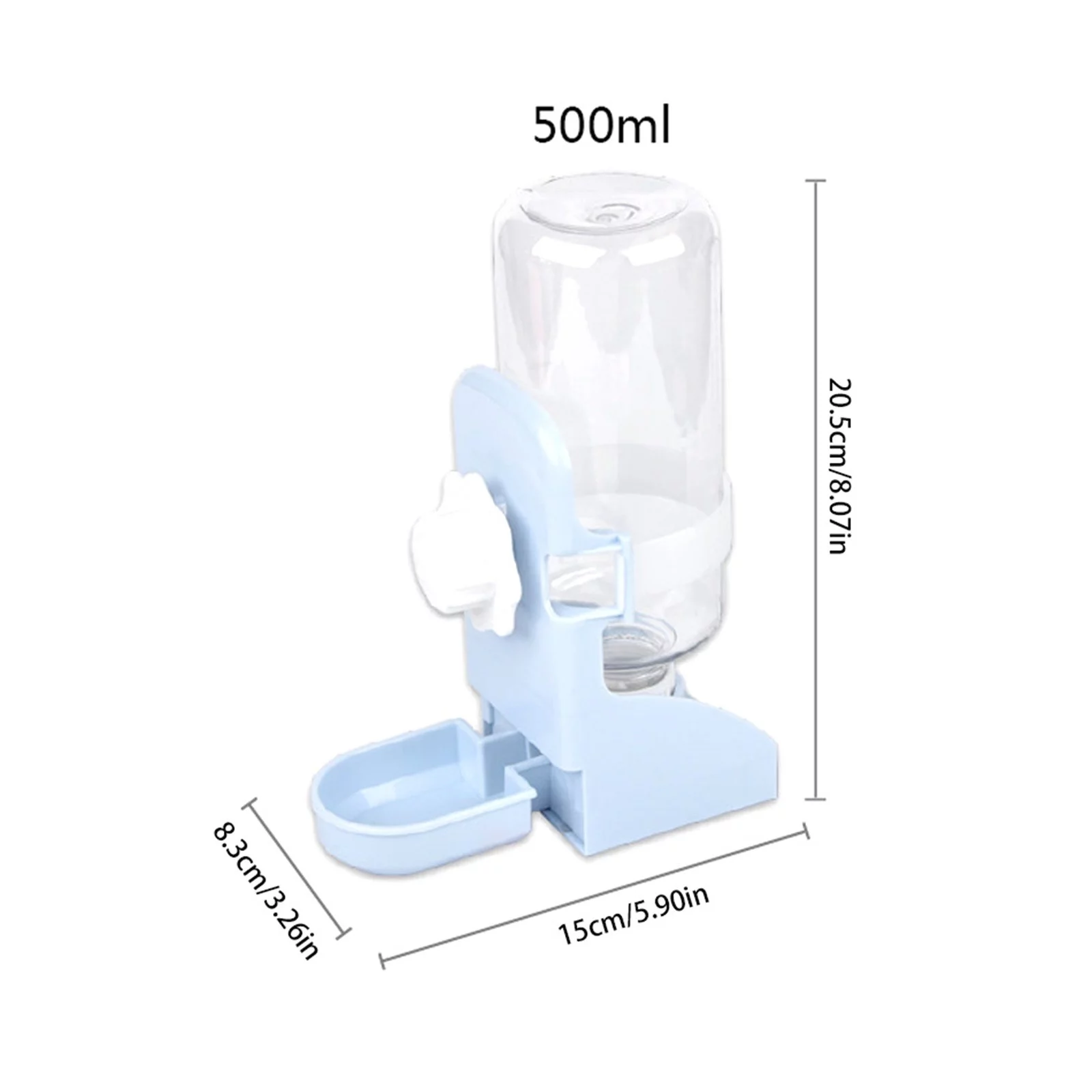 YUHAOTIN Dog Water Dispenser Portable Small Pet Automatic Water Dispenser Hanging for Puppy/Guinea Pig/Cat/Hamster/Rabbit Pet Water Dispenser Large Dog Automatic Water Dispenser for Cats Black