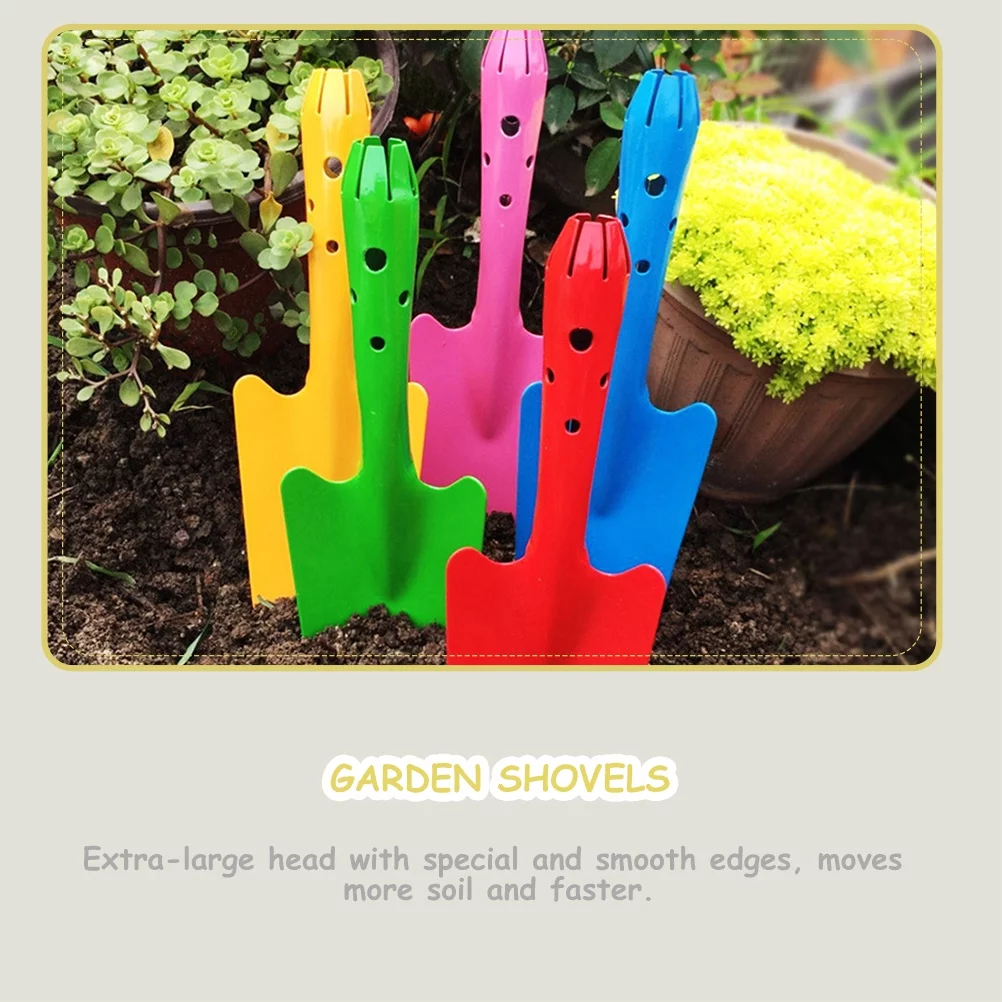 2 Pcs Flower Shovel Hand Soil Gardening Scoops Small Shovels Sturdy Iron