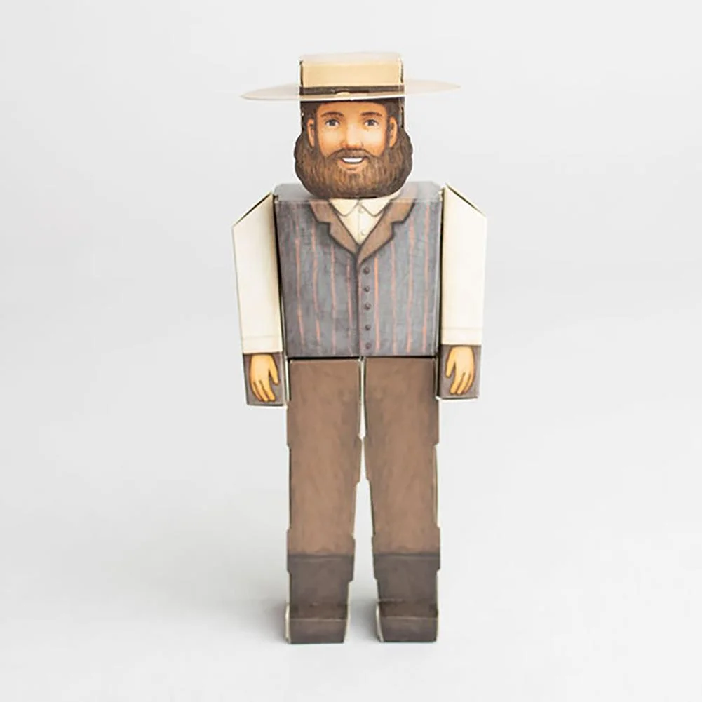 CUBLES Little House on The Prairie Set featuring Ma, Pa, Mary, Laura, Caroline  Jack