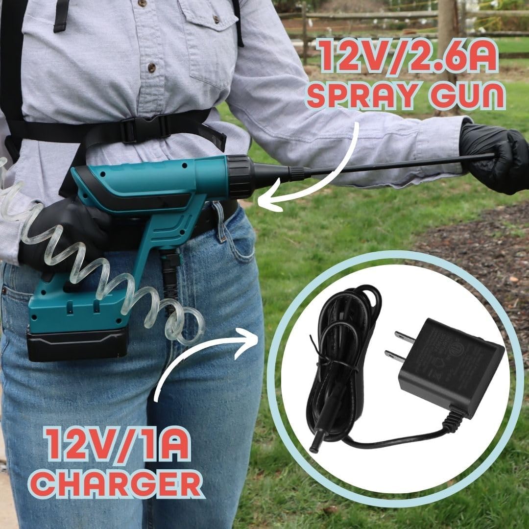 Battery Powered Sprayer - Electric Backpack Garden Sprayer - 1.5 Gallon