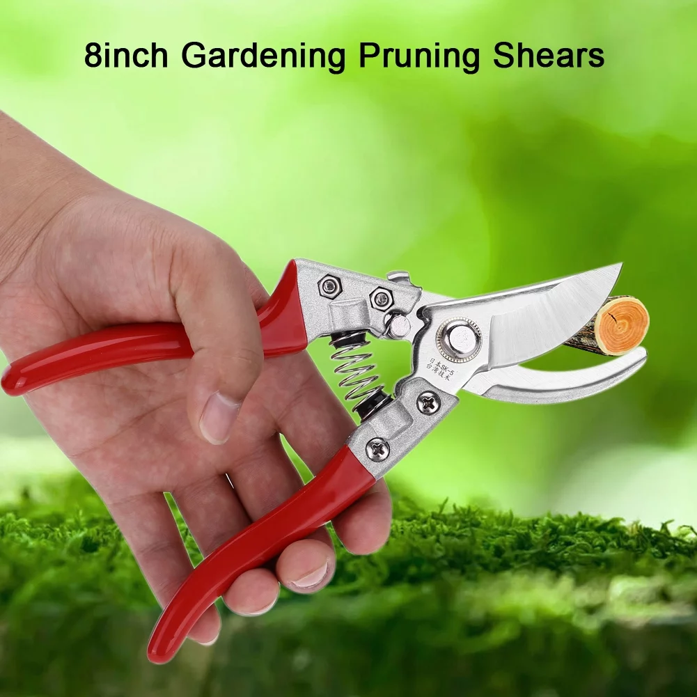 Aigid Garden Shear，1Pc 8inch Fruit Tree Bonsai Gardening Pruning Shears Pruners Scissors Grafting Cutting Tools