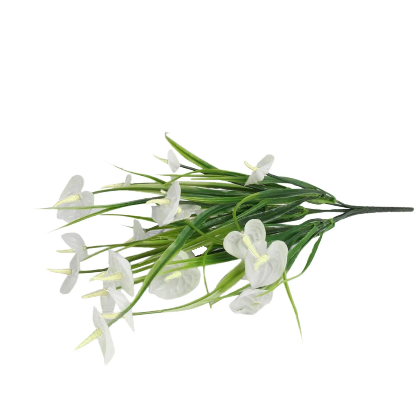 Yeetfub Fake Flowers Silk Flowers 2 Bundles Artificial Outdoor Flowers Fake Flowers Green Shrubs Garden Porch for Window Garden Office Patio Planter Pathway Front Porch