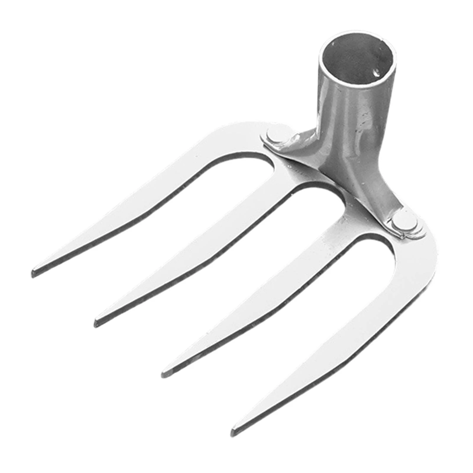 jicheng Garden Rake Head Agricultural Rake Head for Cultivating Landscaping Planting 4 Tines Small