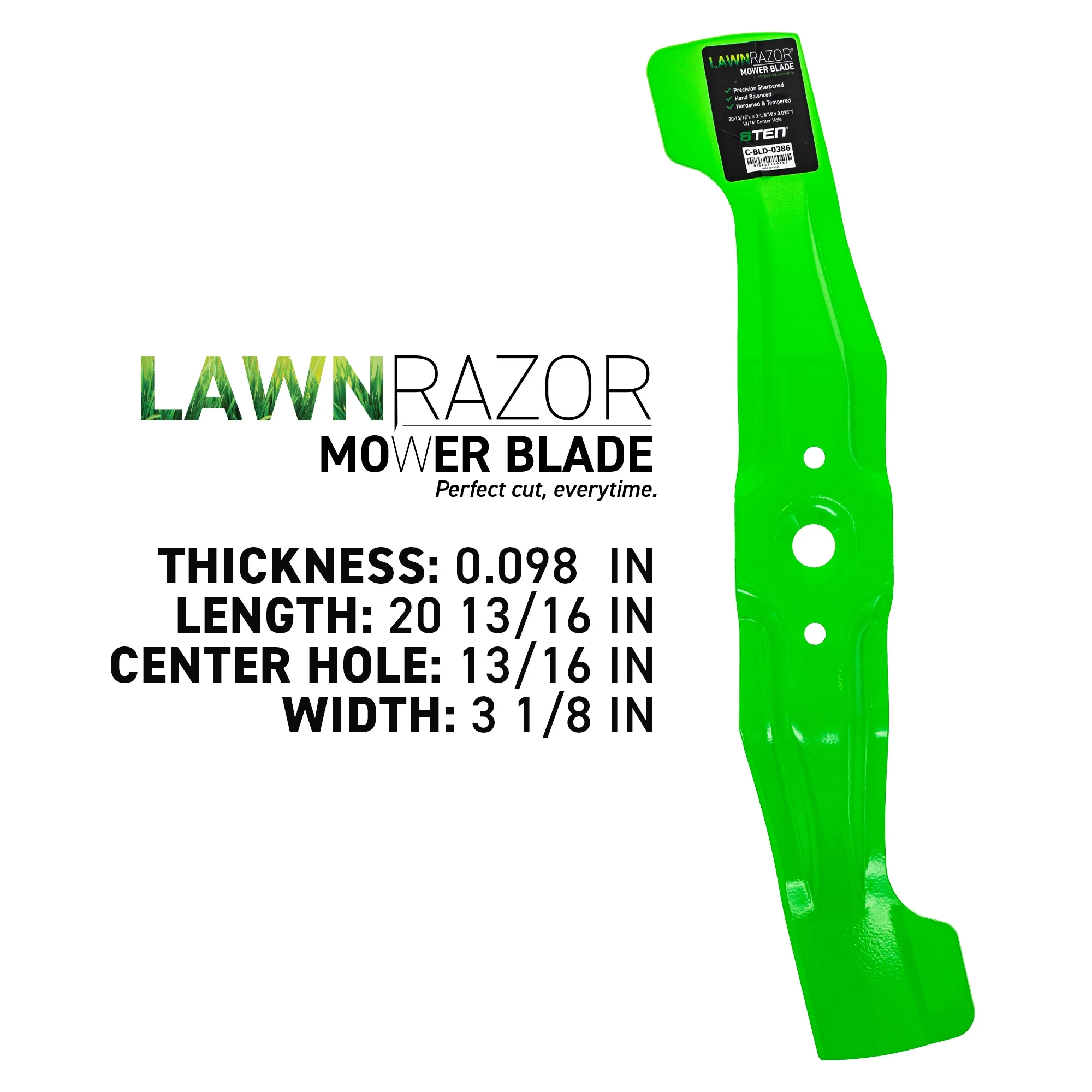 LawnRAZOR Blade for Honda HRR216K9 HRR216K10 72511-VL0-S00 Low Lift 2 Pack 810-CBL2508D