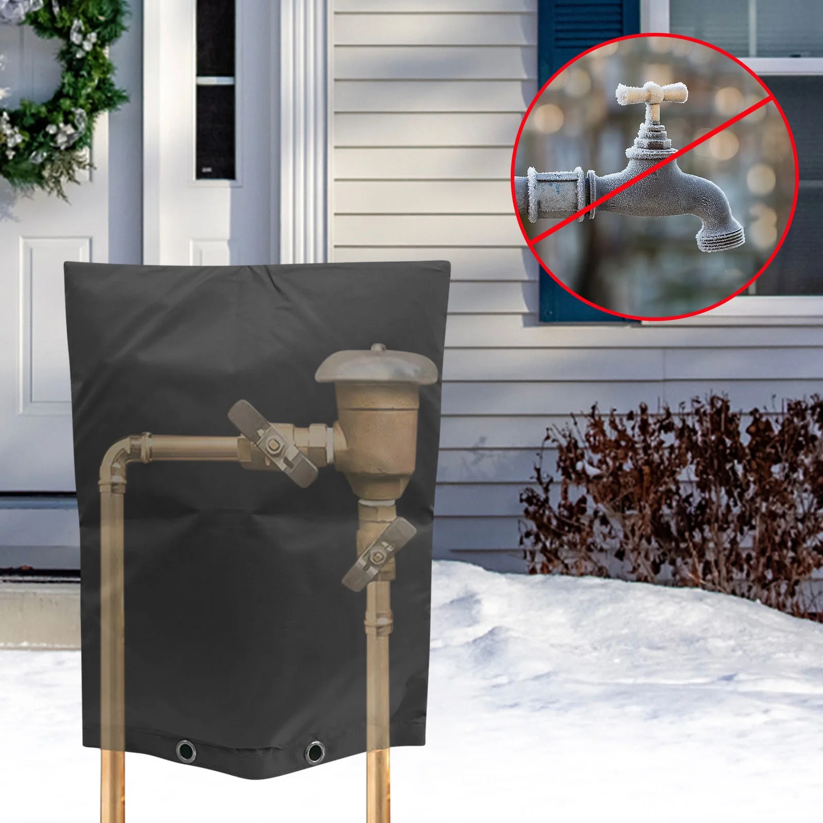 Kcavykas Summer Savings up to 65% Off Backflow Preventer Pipe Insulation Cover Irrigation Sprinkler Insulated Pouch Water Well Pump Covers and Sprinkler Covers 30Wx24H Inch