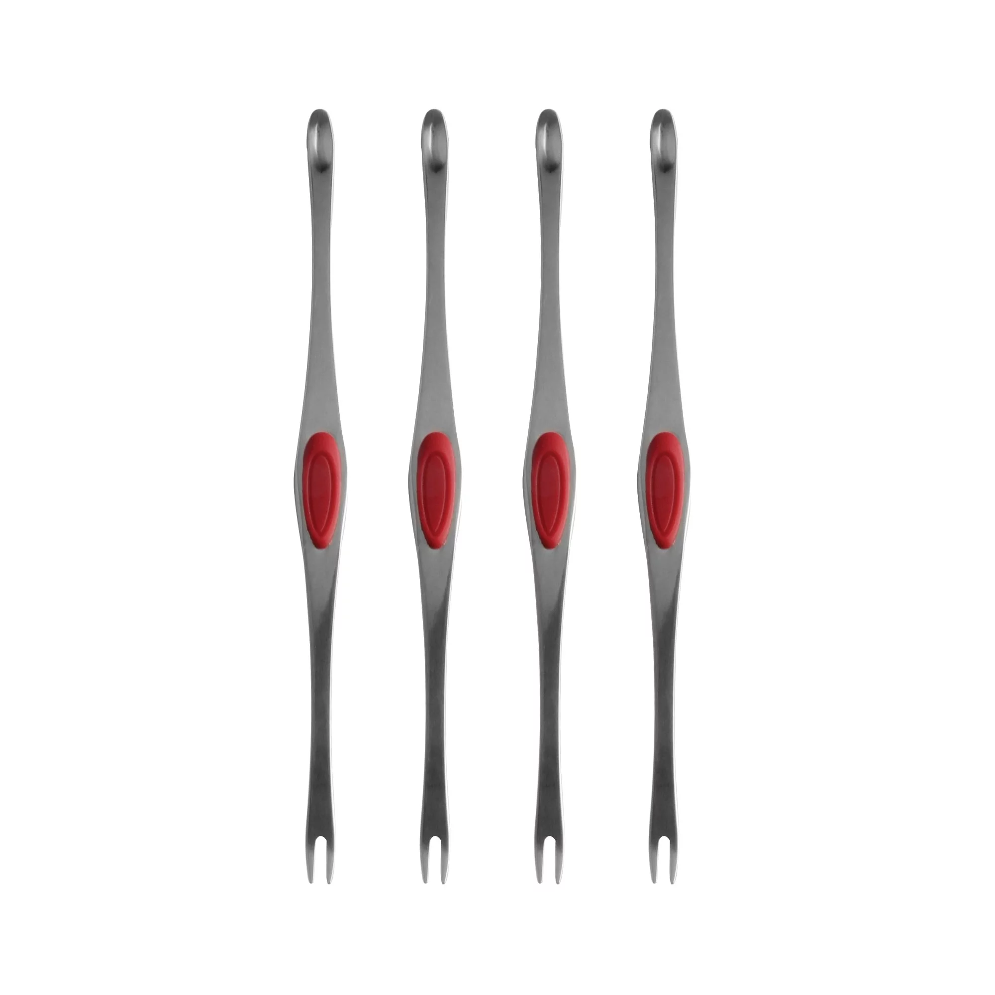 Maine Man Seafood Shears and Pick Set, 18/8 Stainless Steel and Silicone, 5-Piece Set