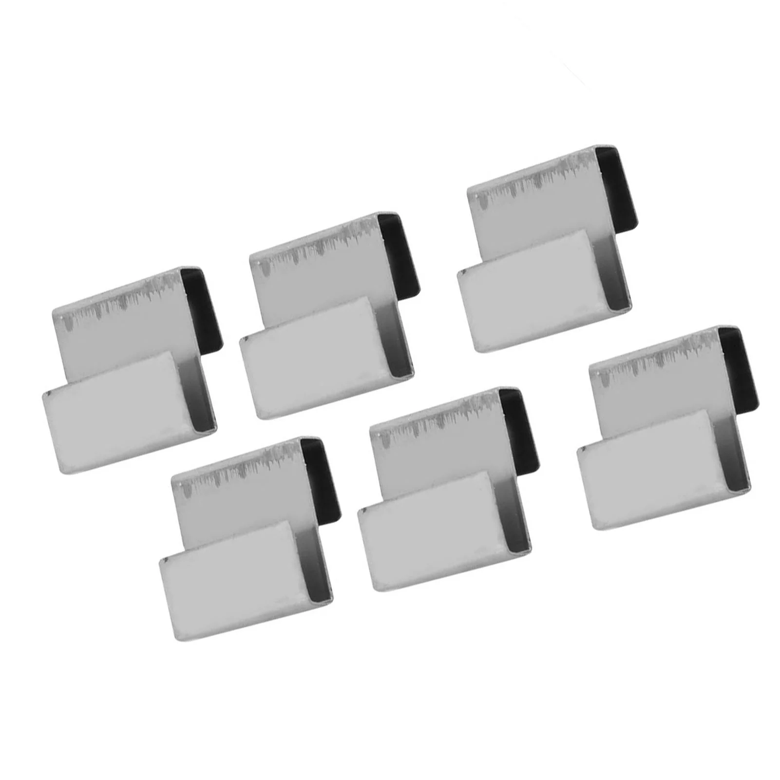 50pcs Glass Clamp Practical Stainless Steel Greenhouse Overlap S Clips Durable Glass Frame Fixing Clamp