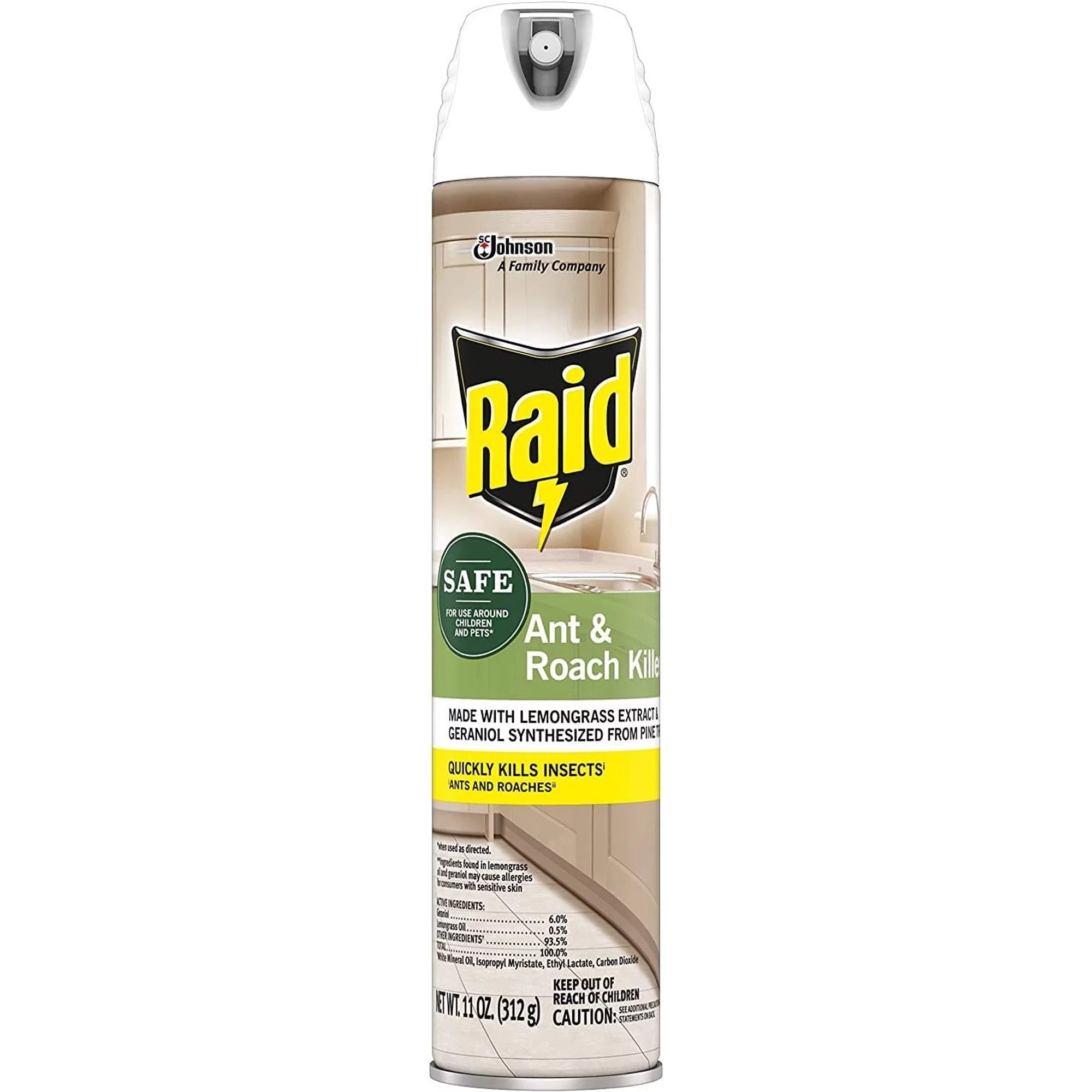 Raid Ant and Roach Killer, Aerosol Spray with Essential Oils (Pack OF 12)