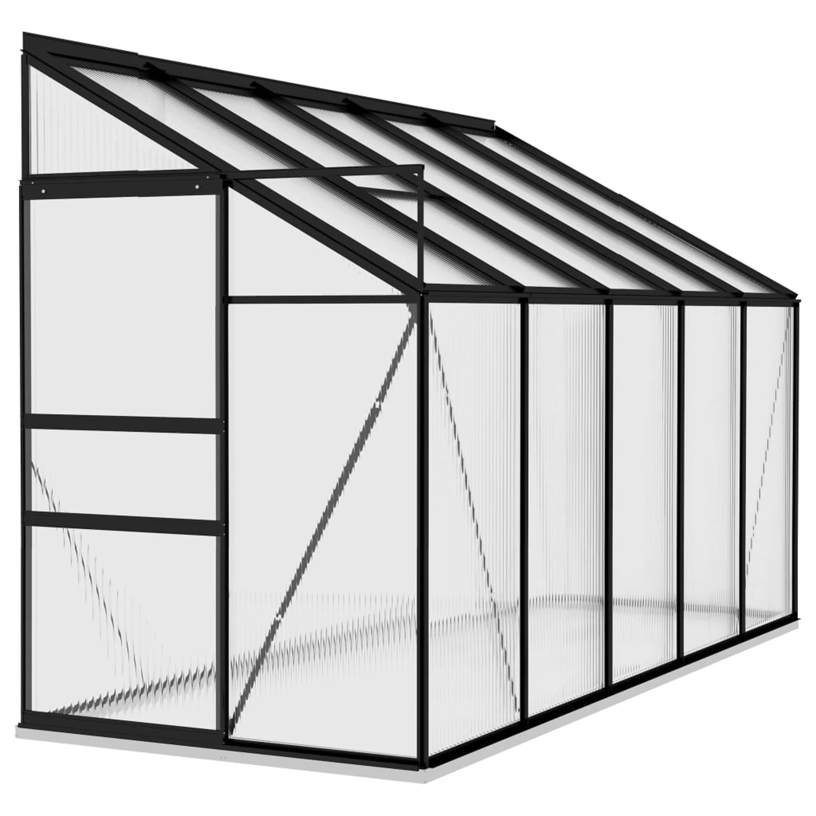 Eccomum Greenhouse Anthracite Aluminum 229.5 ft³