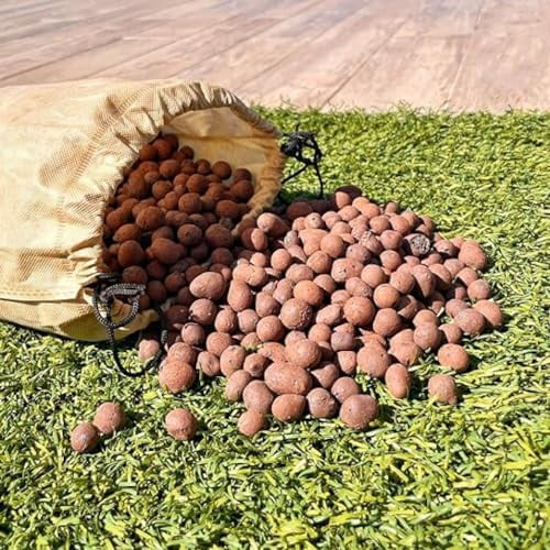 Clay Pebbles for Hydroponic Growing - 10 Liters (4 Pounds) - Organic Expanded Clay Balls for Plants - PH Neutral Leca for Plants - Aquaponics and Hydroponics Supplies in a Resealable Storage Bag