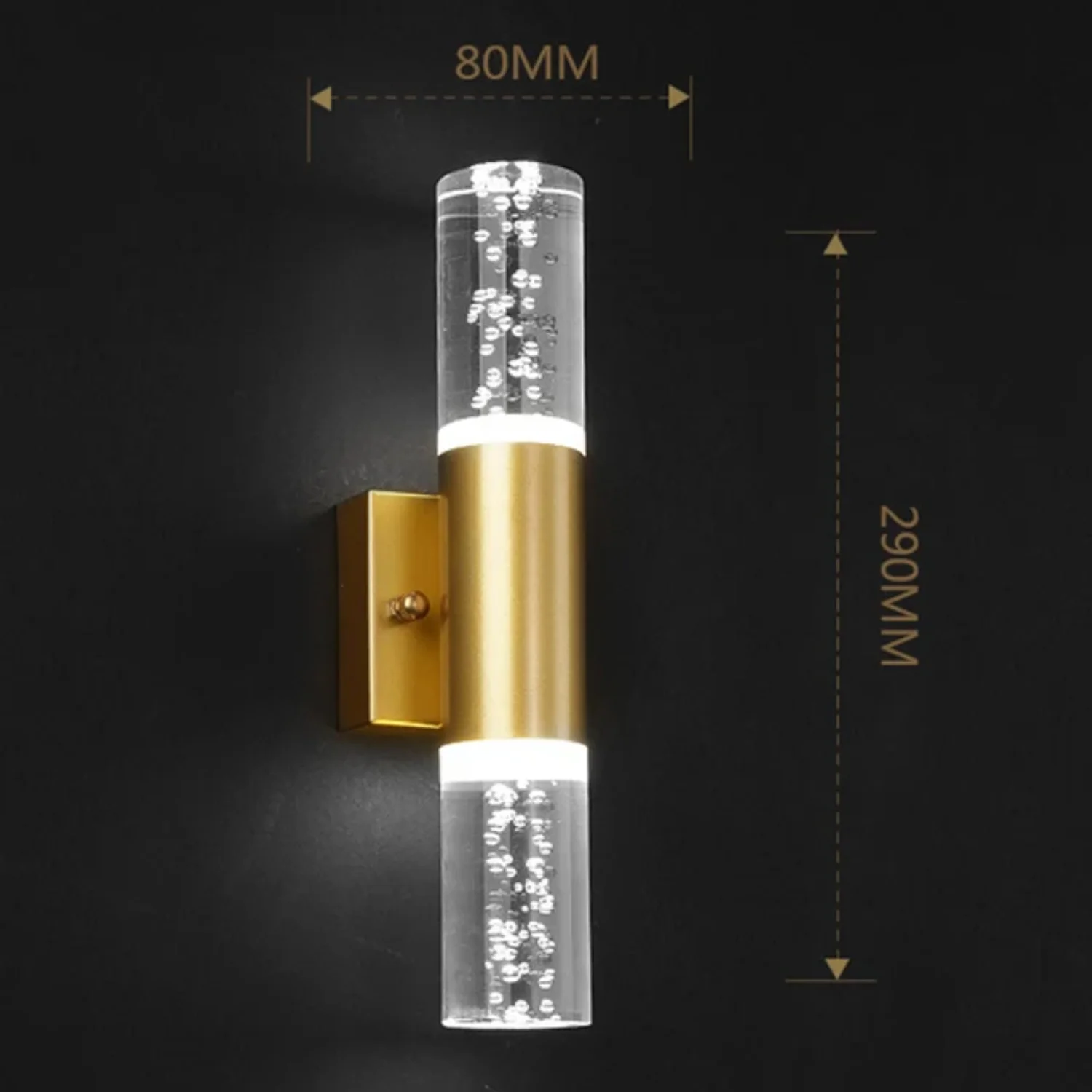 Minimalist LED Luxury Crystal Bubble Wall Lights Living Room Background Bedroom Porch Decor Wall Sconces  Bedside Wall Lamps