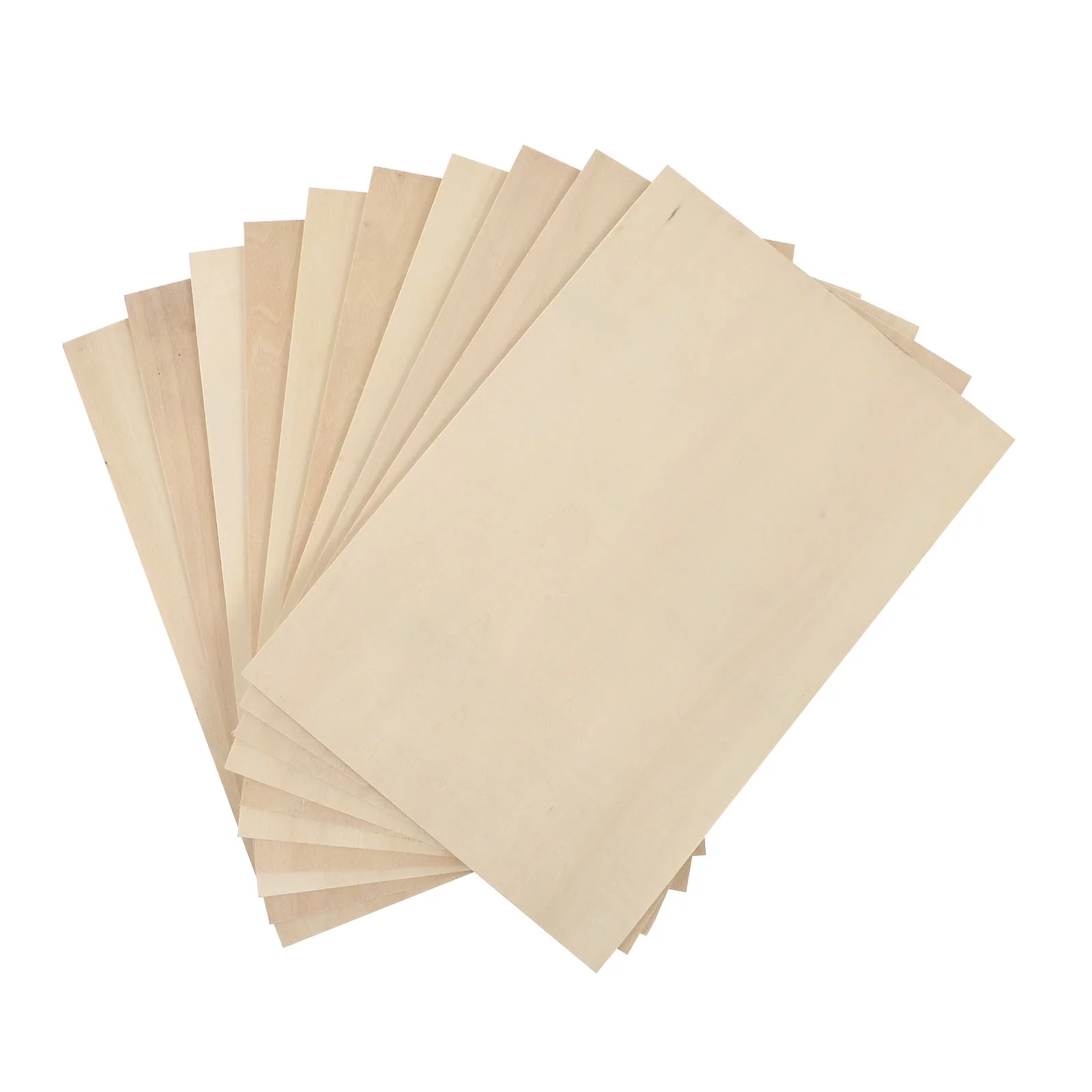 10Pcs Basswood Plywood DIY Pyrography Supplies Unfinished Wood Piece Craft