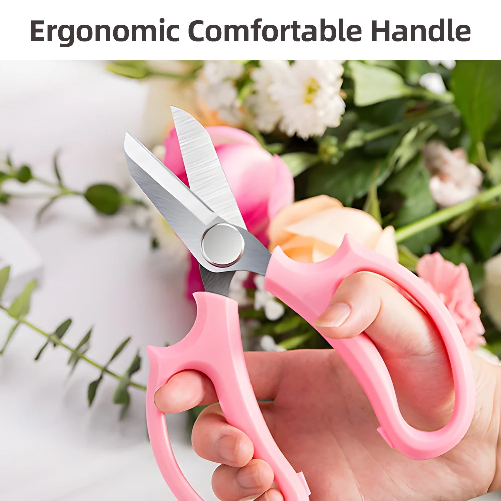 Flower Scissors,Shears With Handle Shears Plant Scissors Shears Tools Shears 5 Piece Plant Scissors All Purpose Shears Tools Steel Floral Shears All Purpose Shears Scissors All Purpose Siuke