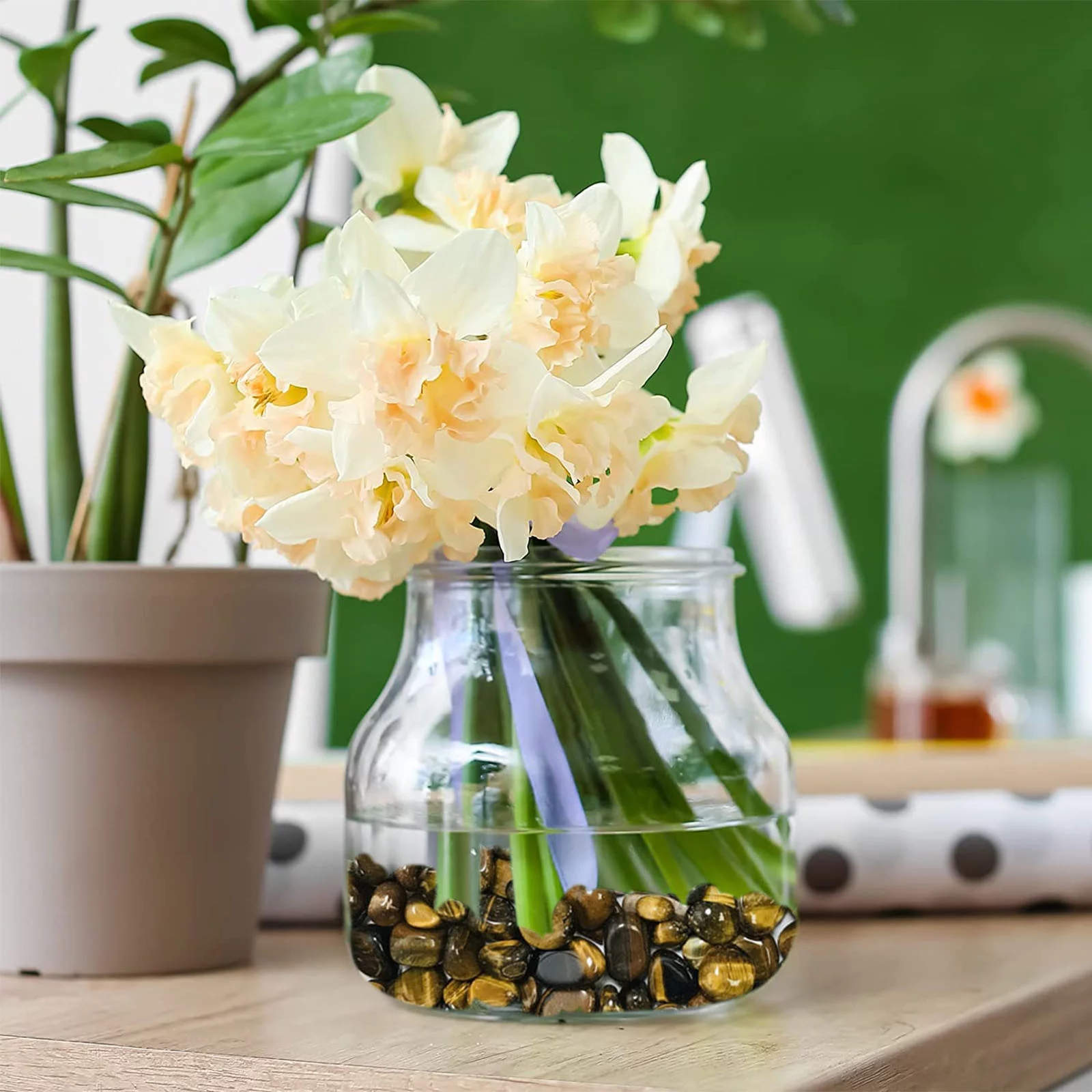 Natural Small Grain Polished Gravel Decorative River Stone Ornamental Aquarium Gravel For Potted Succulents Bonsai