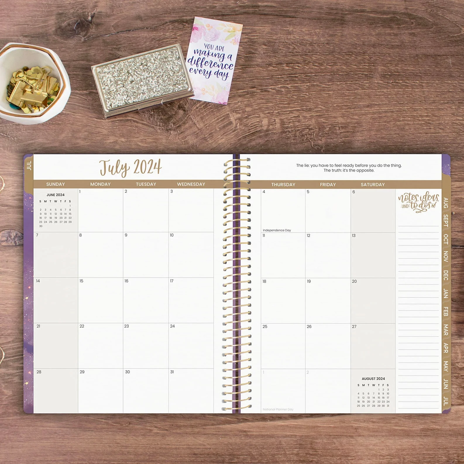 bloom daily planners 2024-25 Soft Cover Planner, 8.5