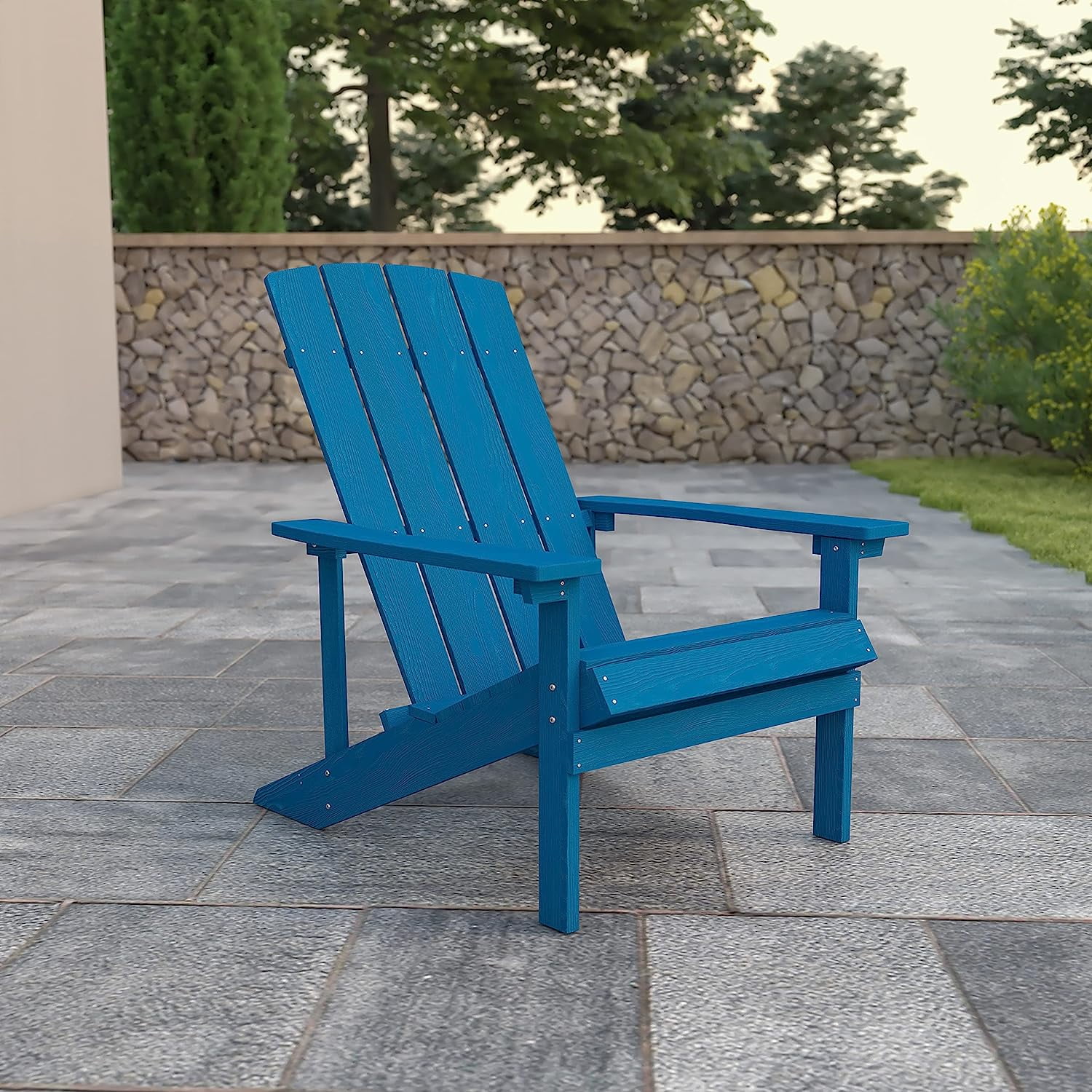Charlestown Poly Resin Adirondack Chair - Gray - All Weather - Indoor/Outdoor