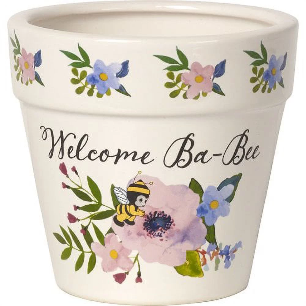 Precious Moments Welcome Ba-Bee Flower Pot Ceramic 171493