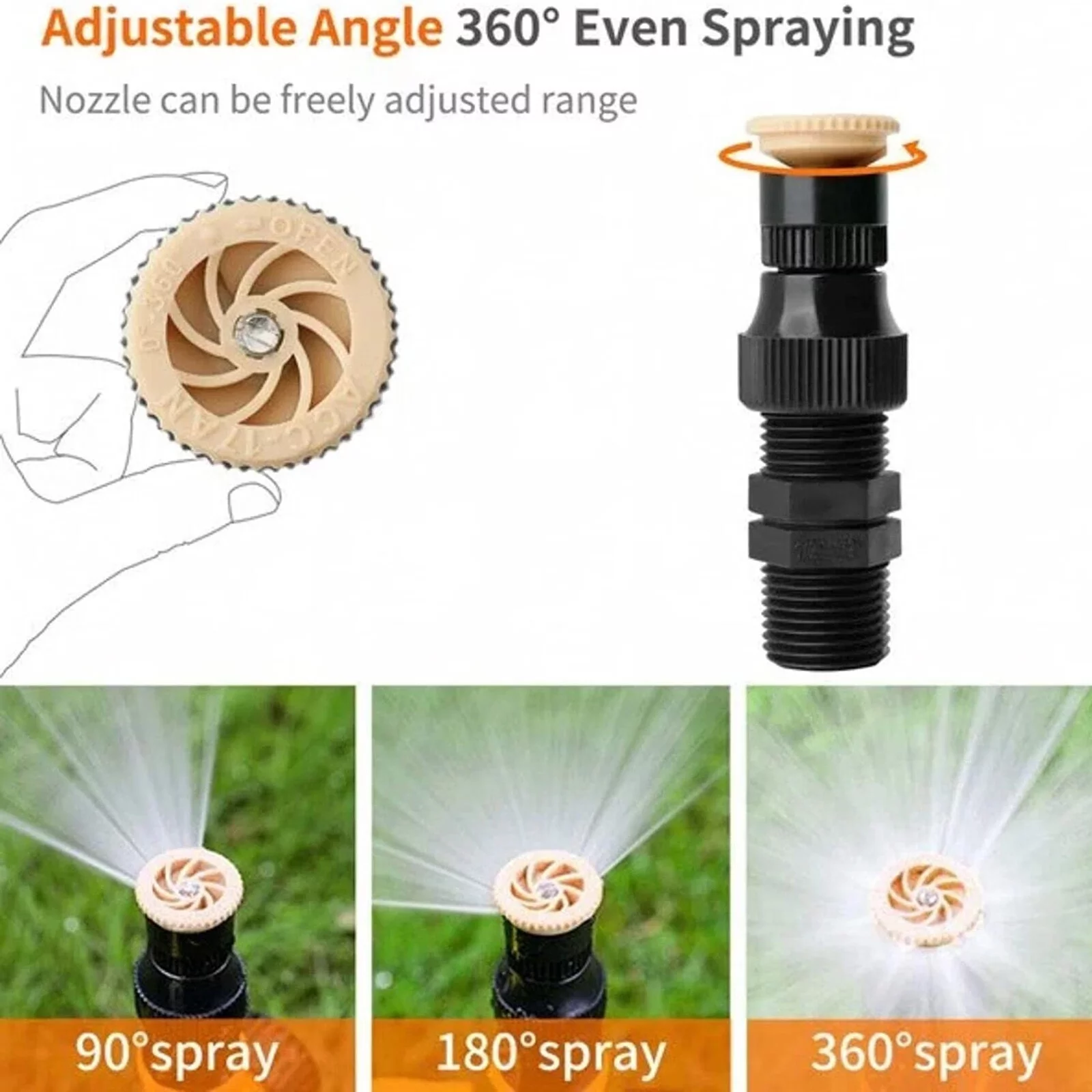 Mortilo 360° Rotating Automatic Irrigation System Garden Lawn Sprinkler Garden Sprinkler for Patio