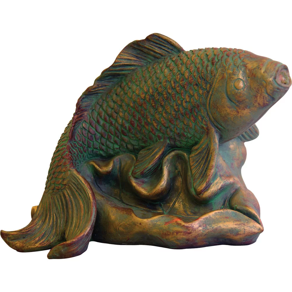1PACK PondMaster 3.6 In. W. x 5.6 In. H. x 9 In. L. Resin Fountain Fish Spitter