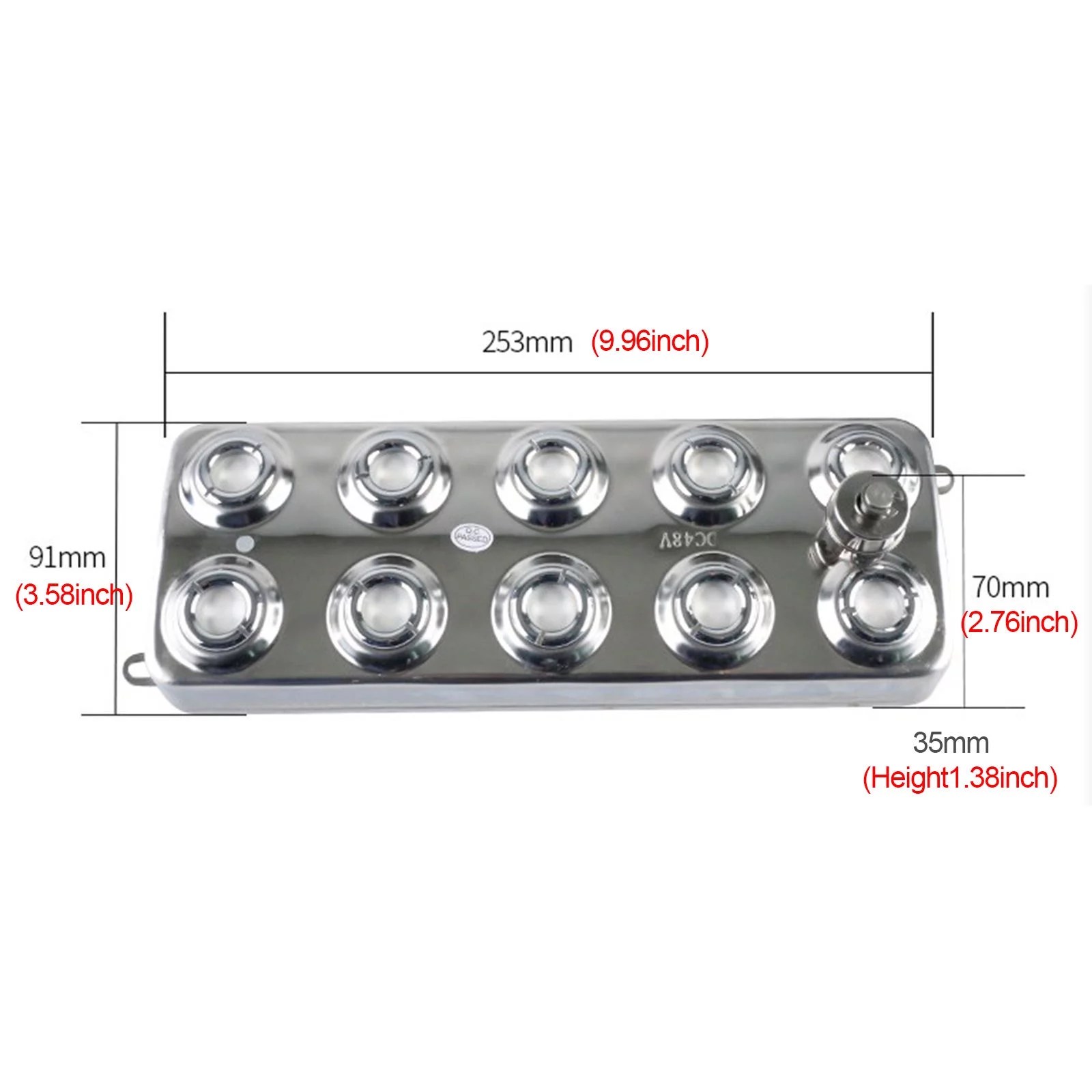 Wuzstar Waterproof Ultrasonic Mist Maker 10 Head Air-Cooled Fogger Water Fountain Pond Atomizer 360W