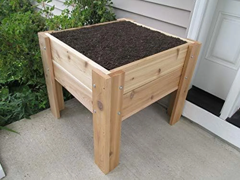 Elevated Cedar Planter 28