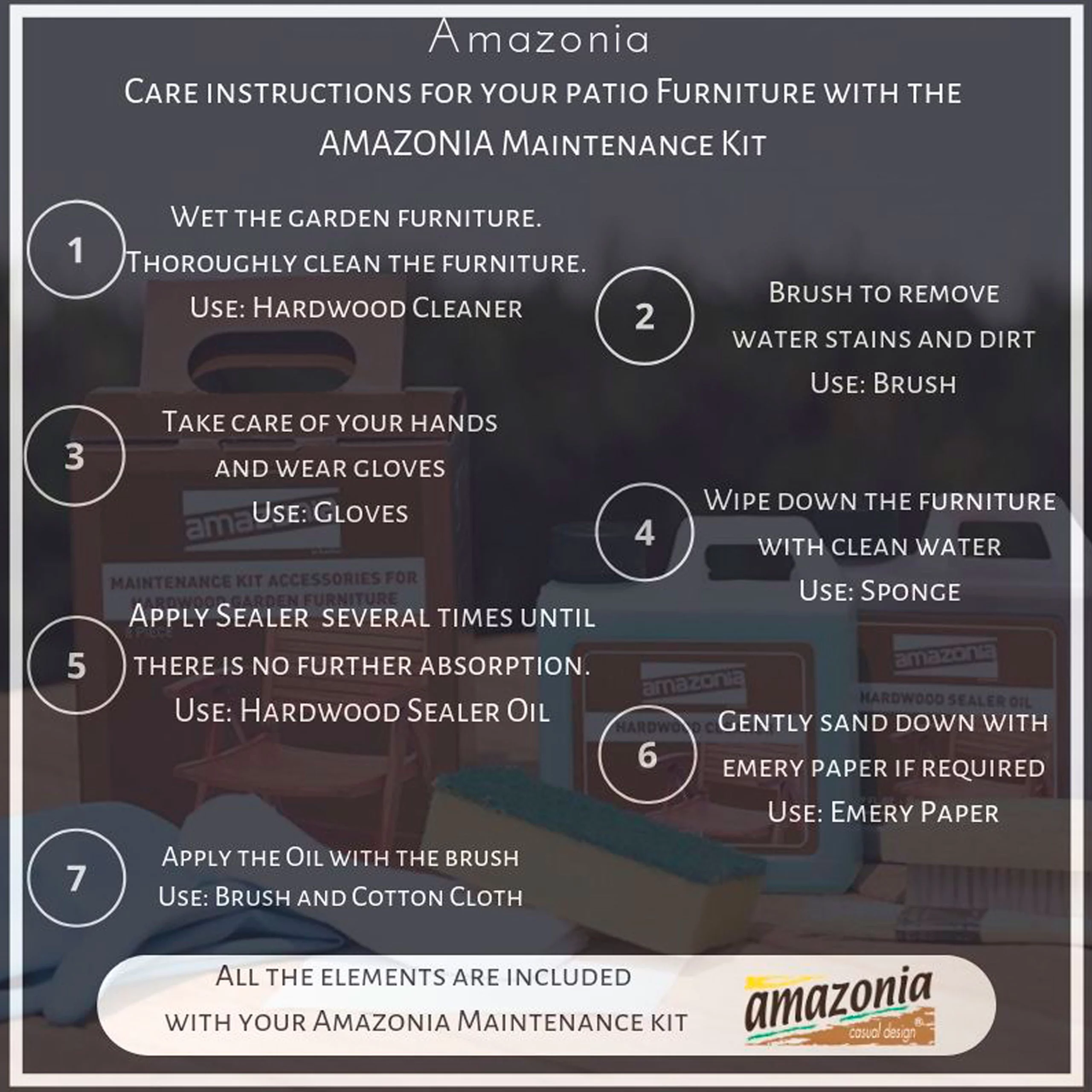 Urban Elements RivieraRetreat 7-piece Solid Wood 100% FSC Rectangular Patio Dining Set