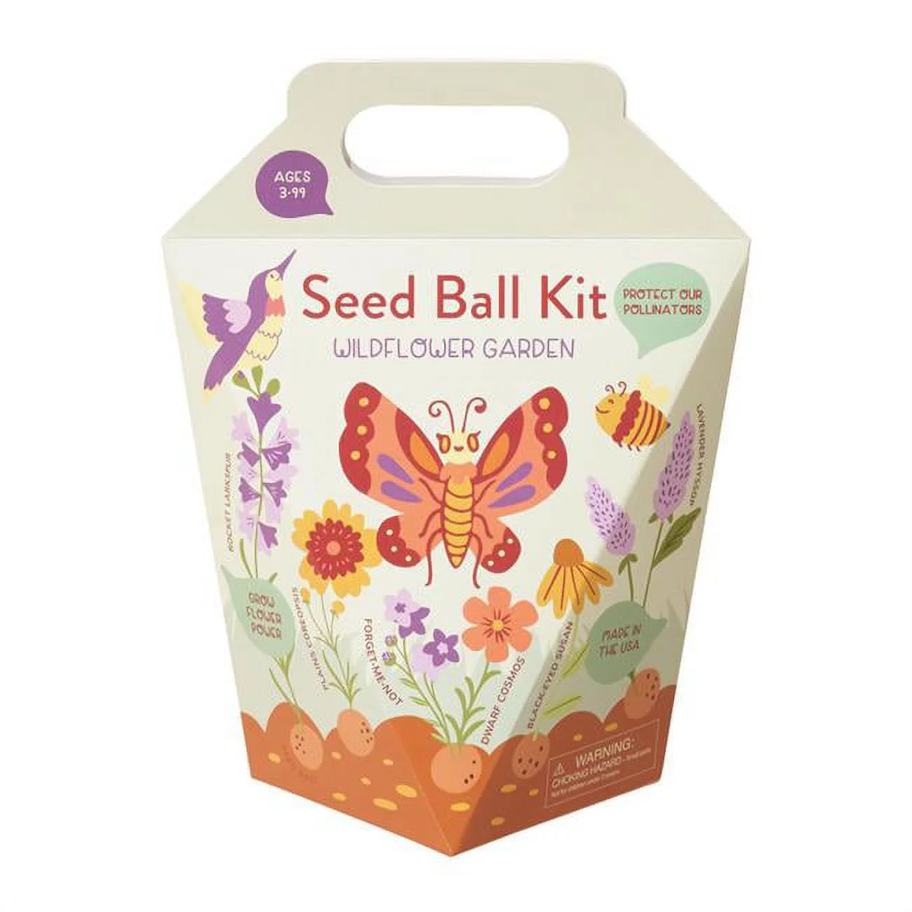 Modern Sprout 7022388 Wildflower Mix Seed Starter Kit