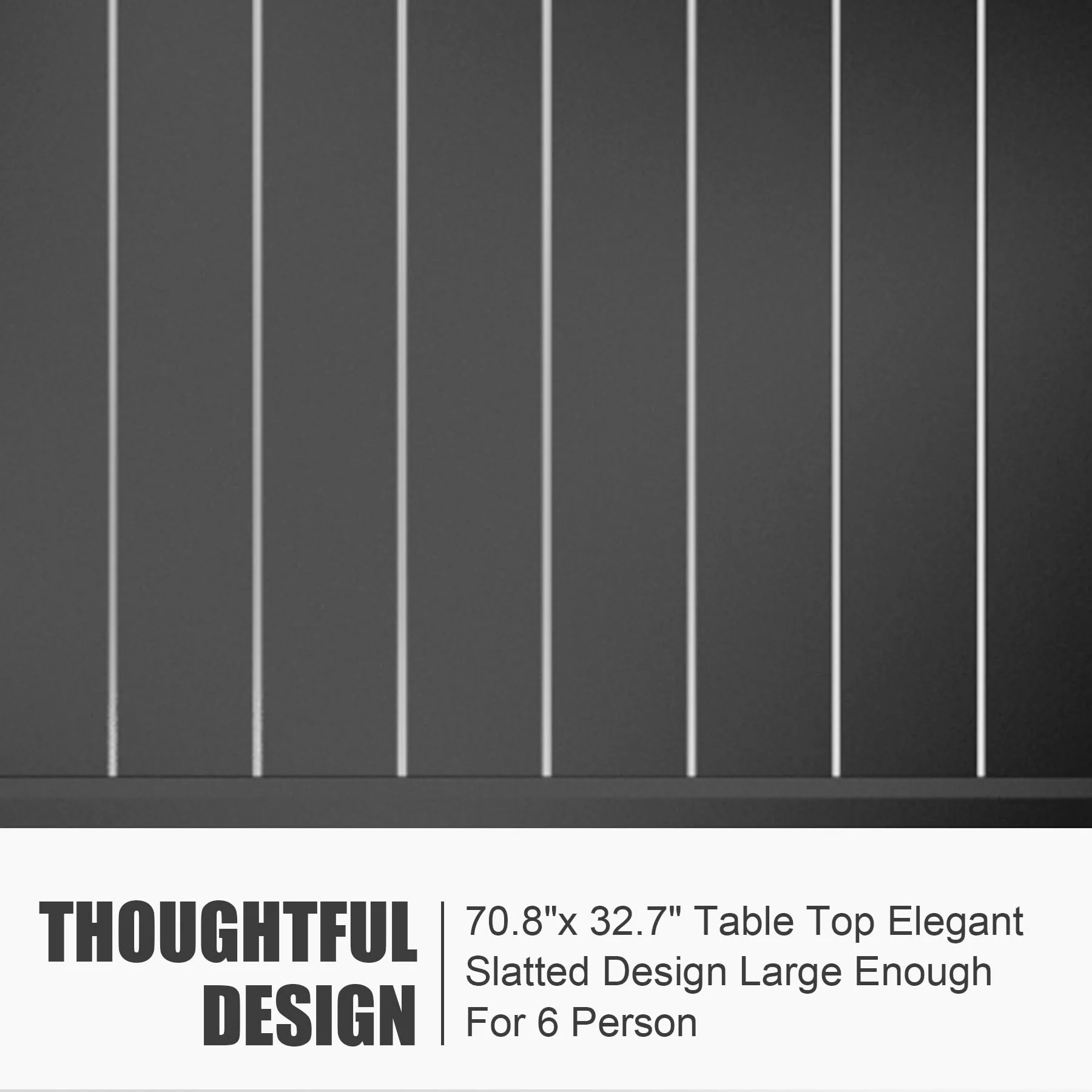 DeeHome Aluminum Patio Extendable Dining Table 35