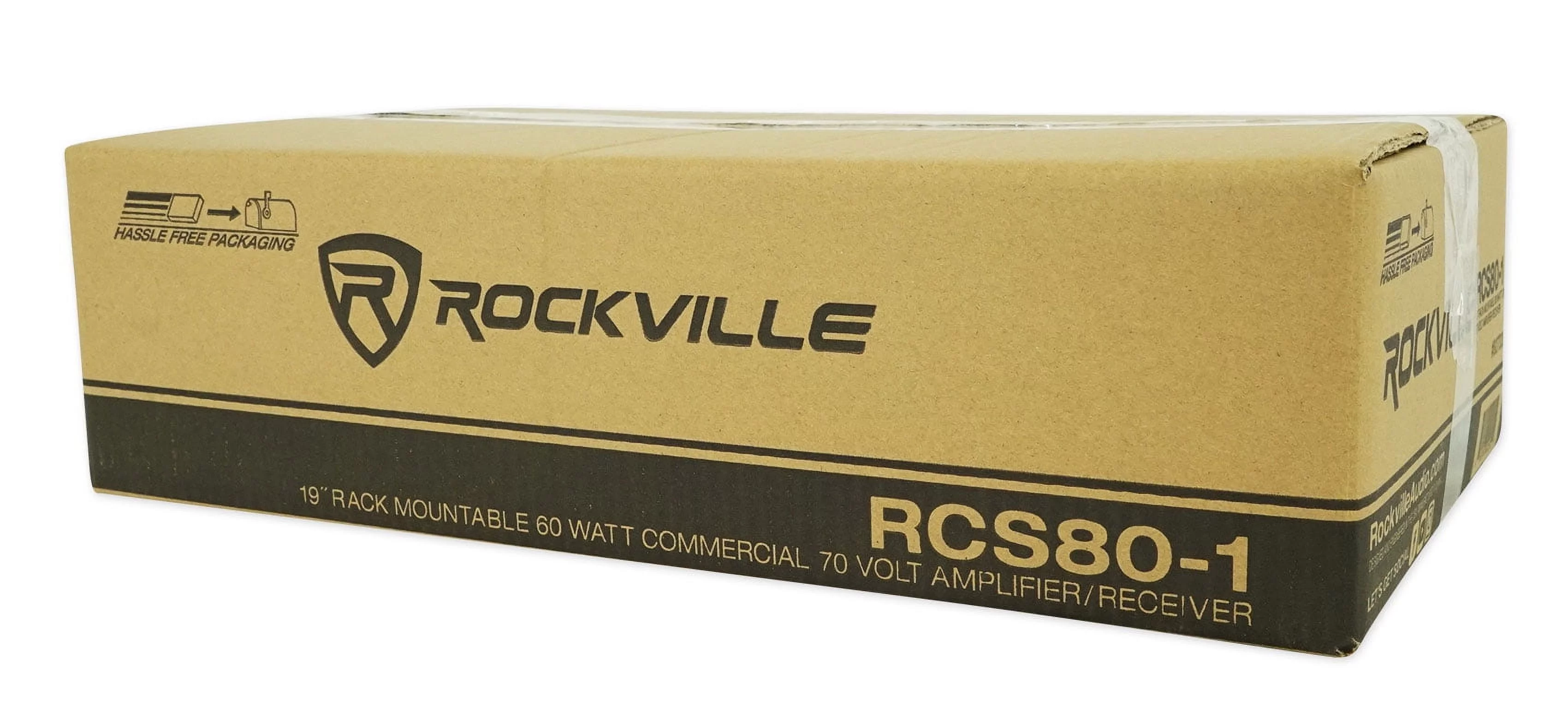 Rockville Commercial Restaurant Amp+2) Black 5.25